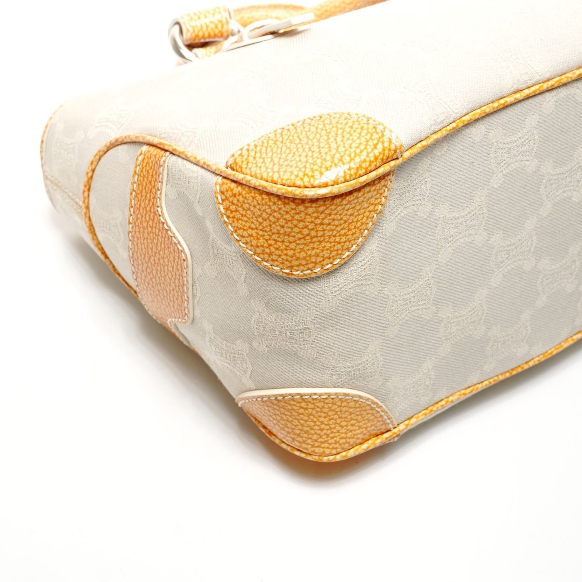 Celine Boogie Beige Canvas Handbag (Pre-Owned)