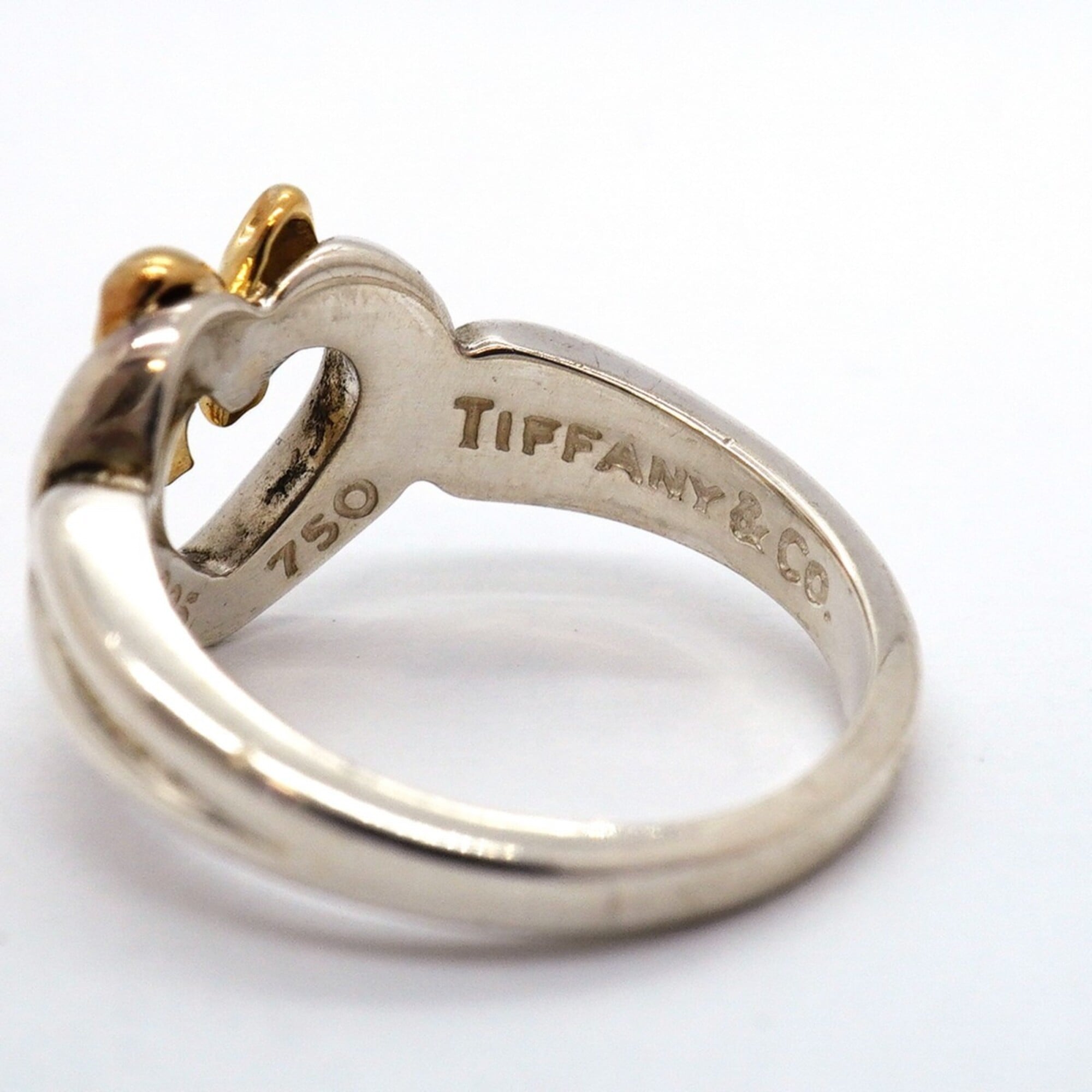 Tiffany Yellow Gold (18K) Silver 925 Band Ring (Pre-Owned)