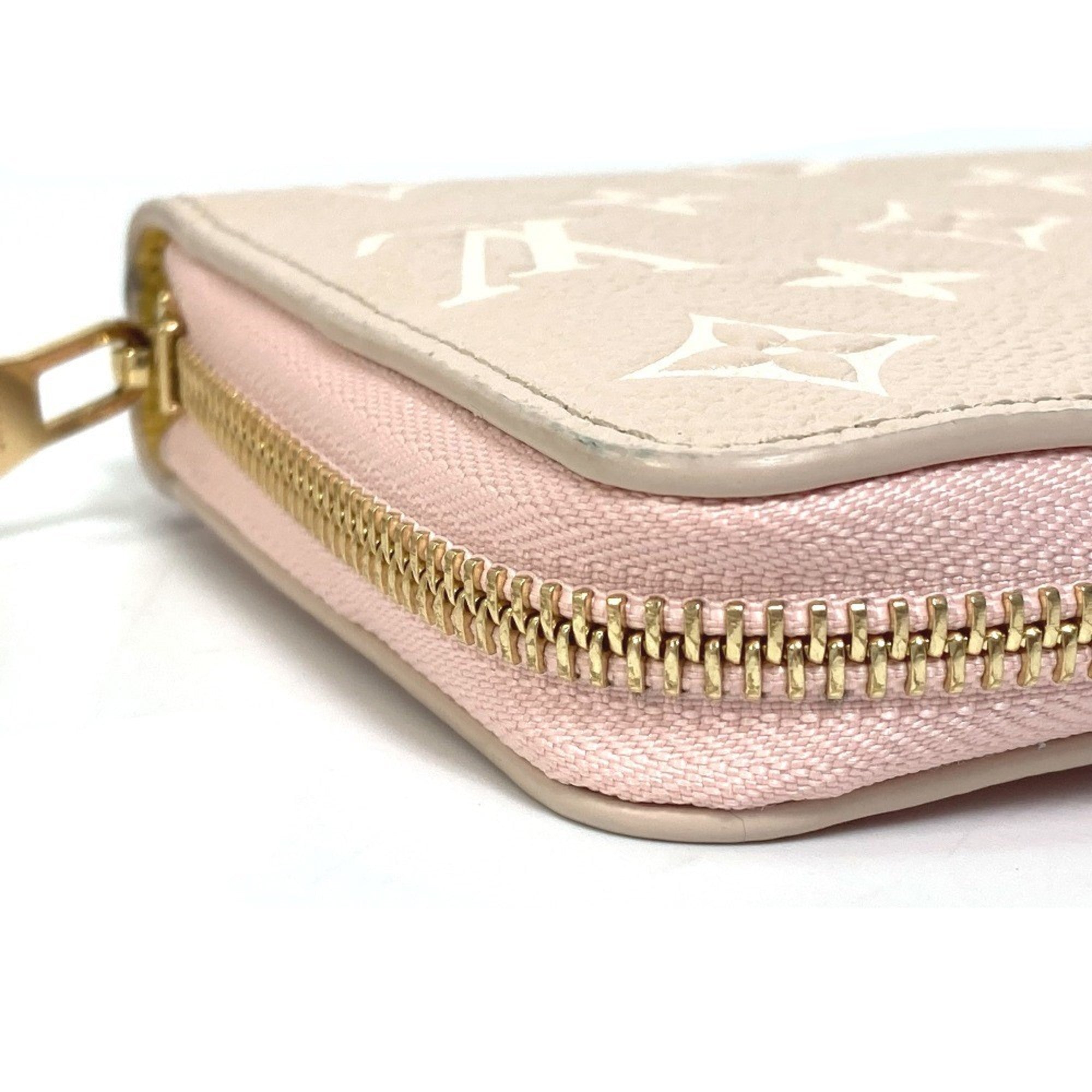 Louis Vuitton Monogram Empreinte Beige Pink Monogram Empreinte Long Wallet (Bi-Fold) (Pre-Owned)
