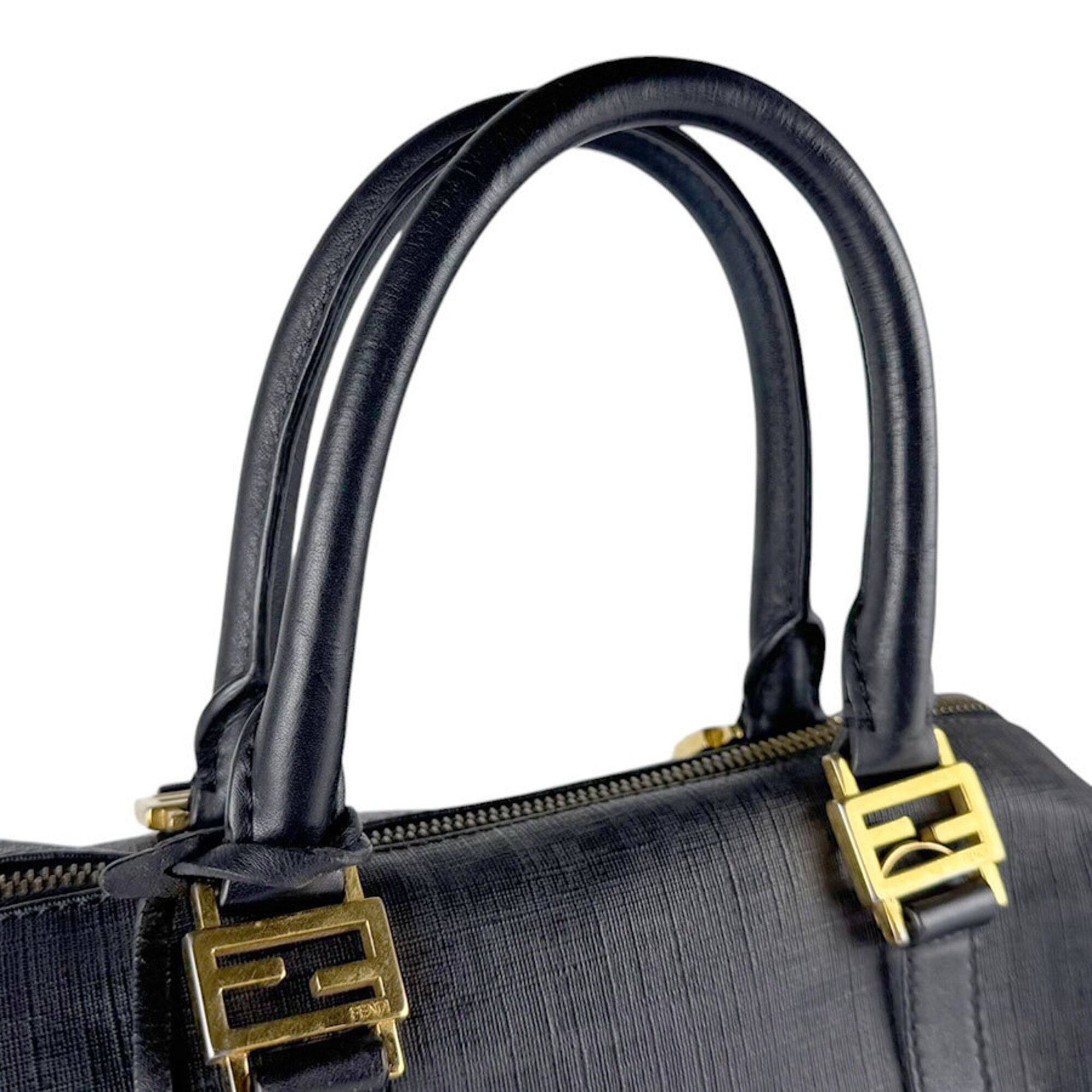 Fendi Black Pvc Leather Handbag (Pre-Owned)