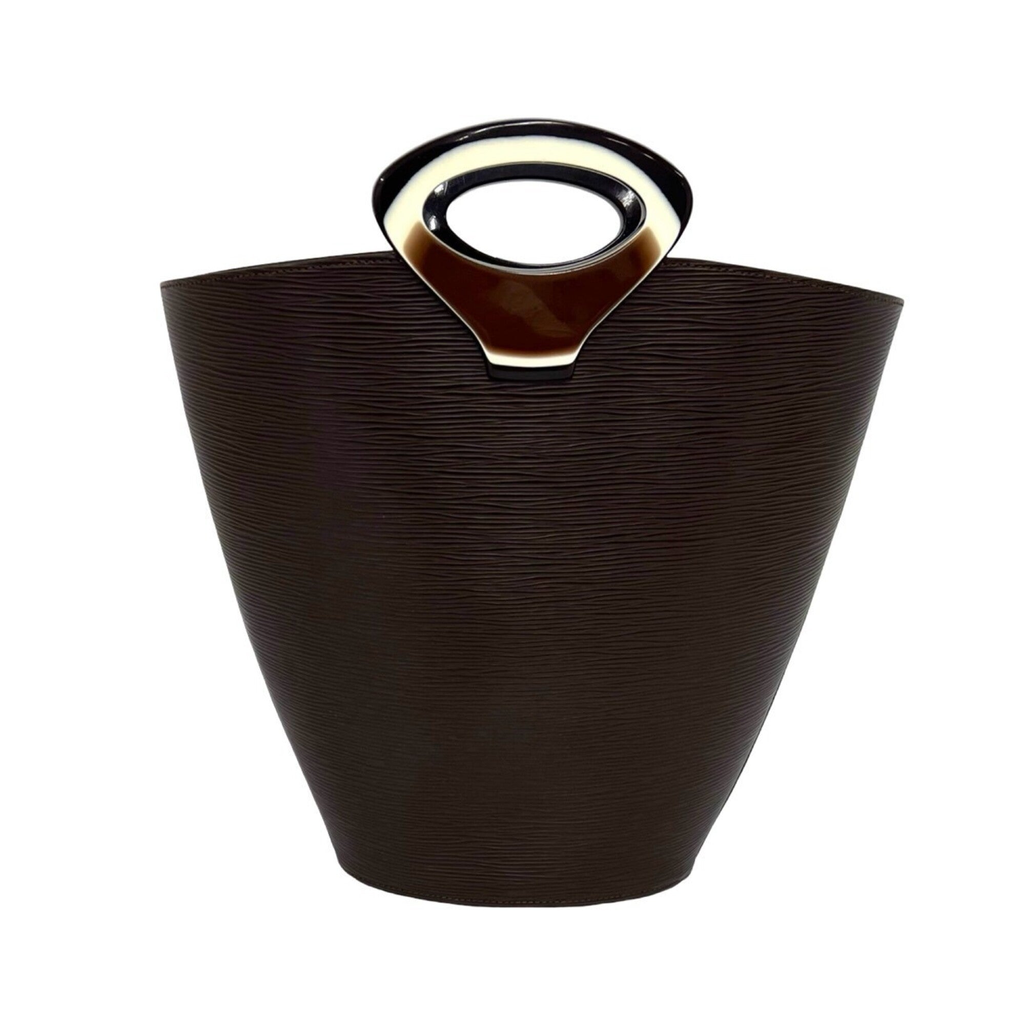 Louis Vuitton Brown Leather Handbag Tote Bag (Pre-Owned)