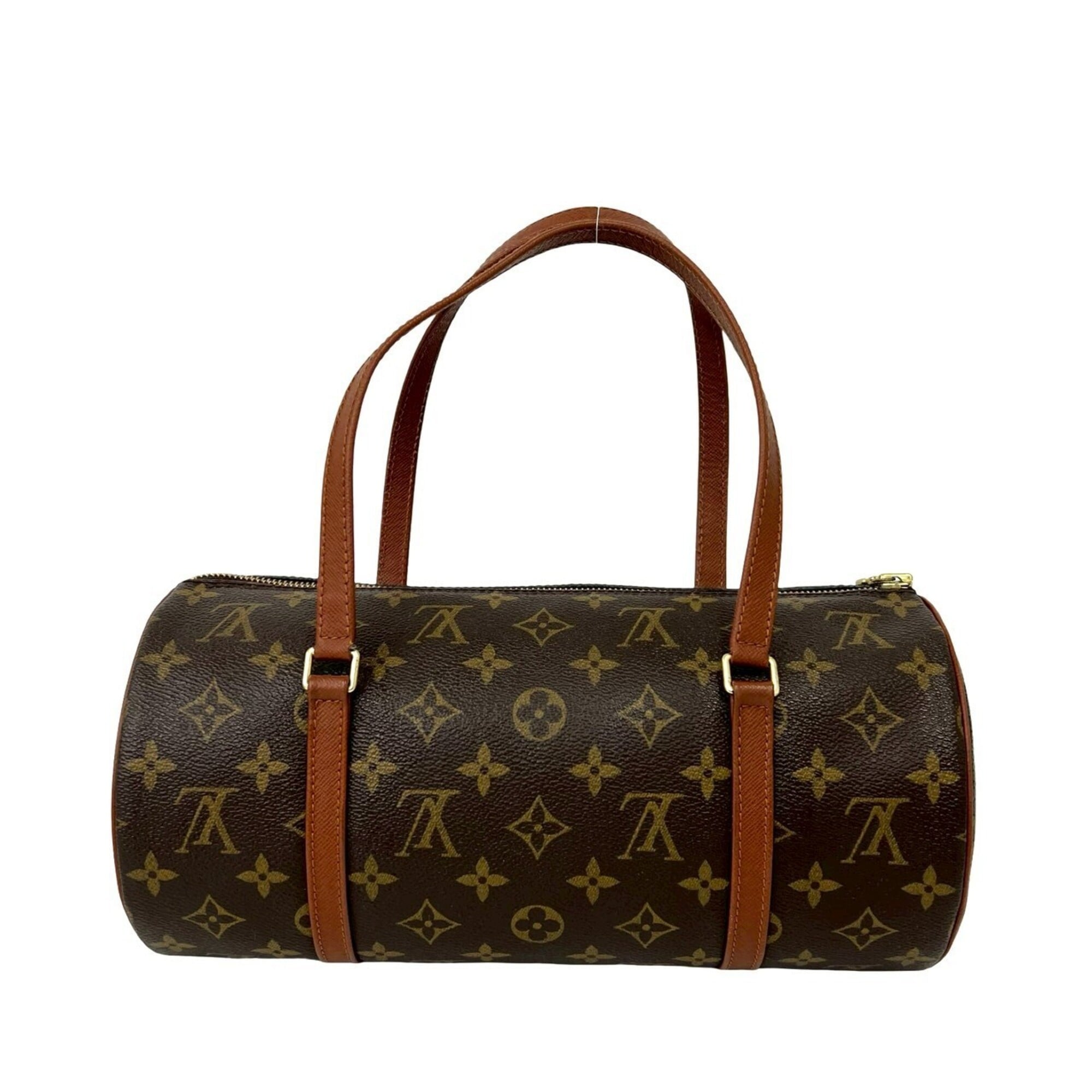 Louis Vuitton Brown Pvc Leather Boston Bag Handbag (Pre-Owned)