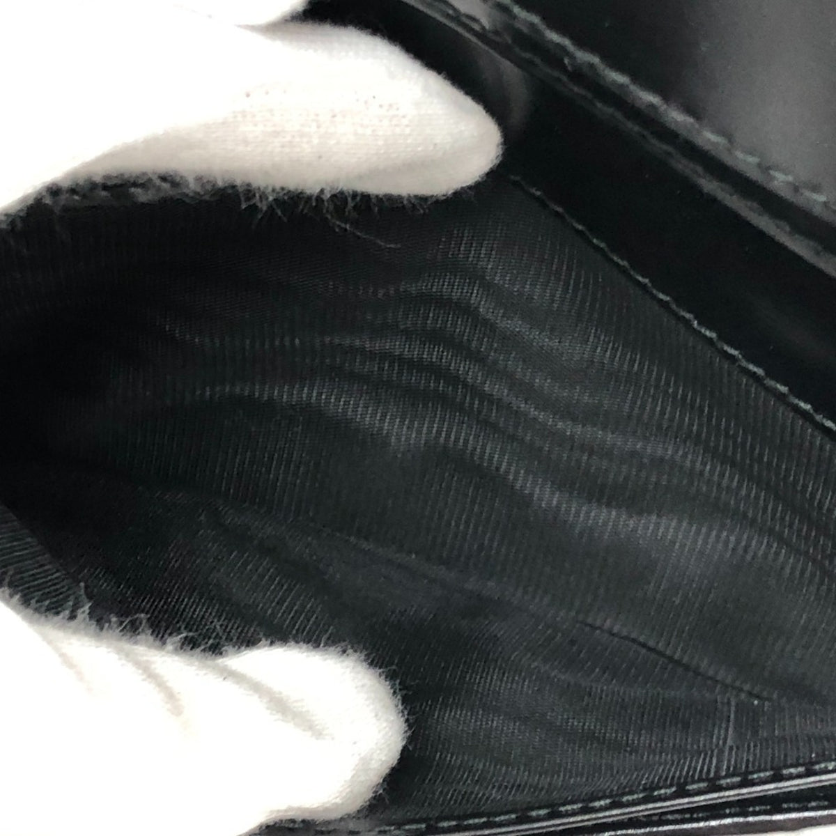 Gucci Black Suede Leather Long Wallet (Bi-Fold) (Pre-Owned)