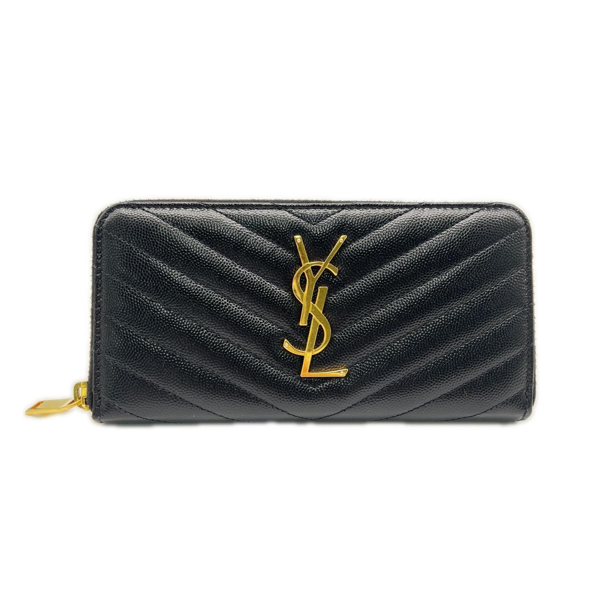 Saint Laurent Black Long Wallet (Bi-Fold) (Pre-Owned)