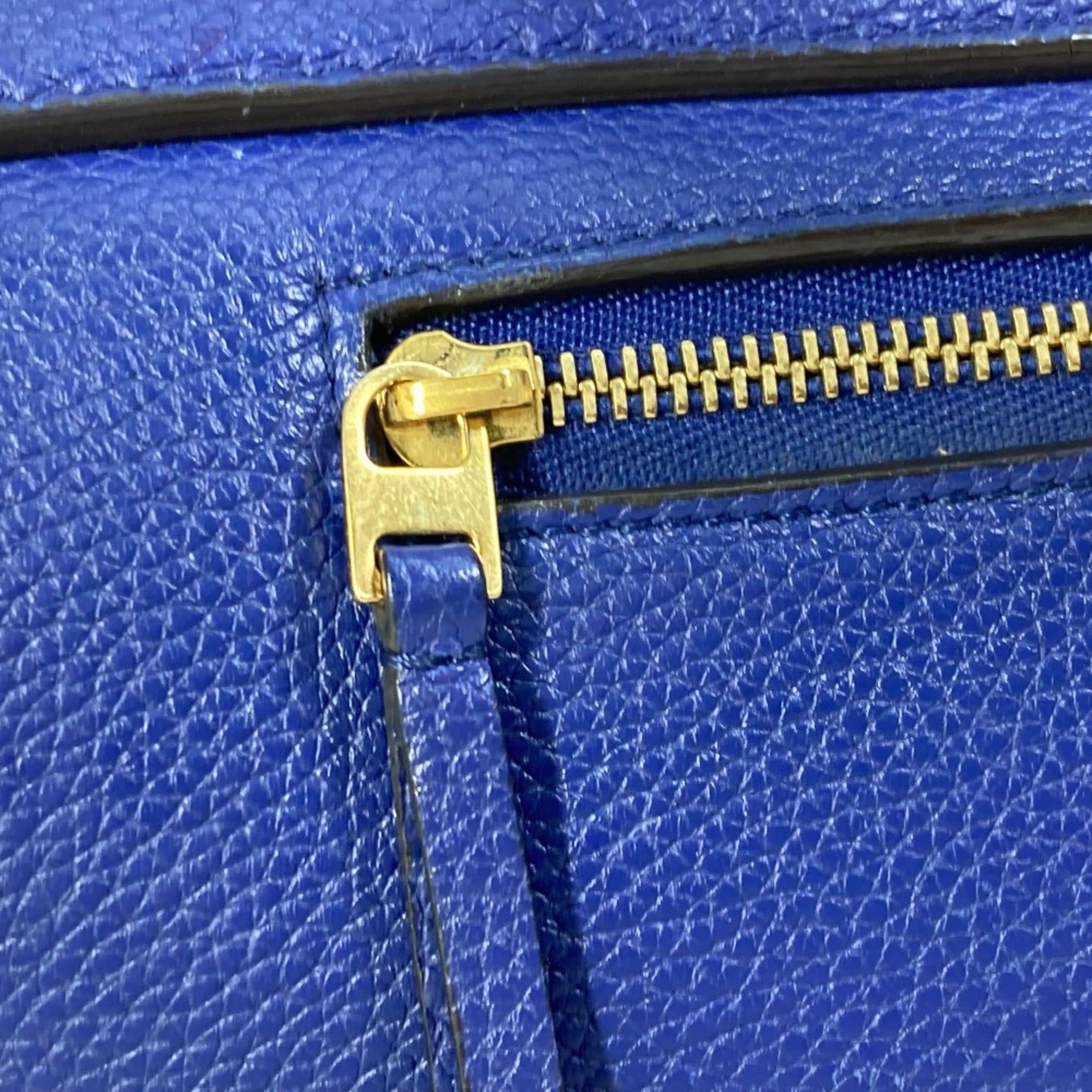 Celine Blue Leather Shoulder Bag (Pre-Owned)