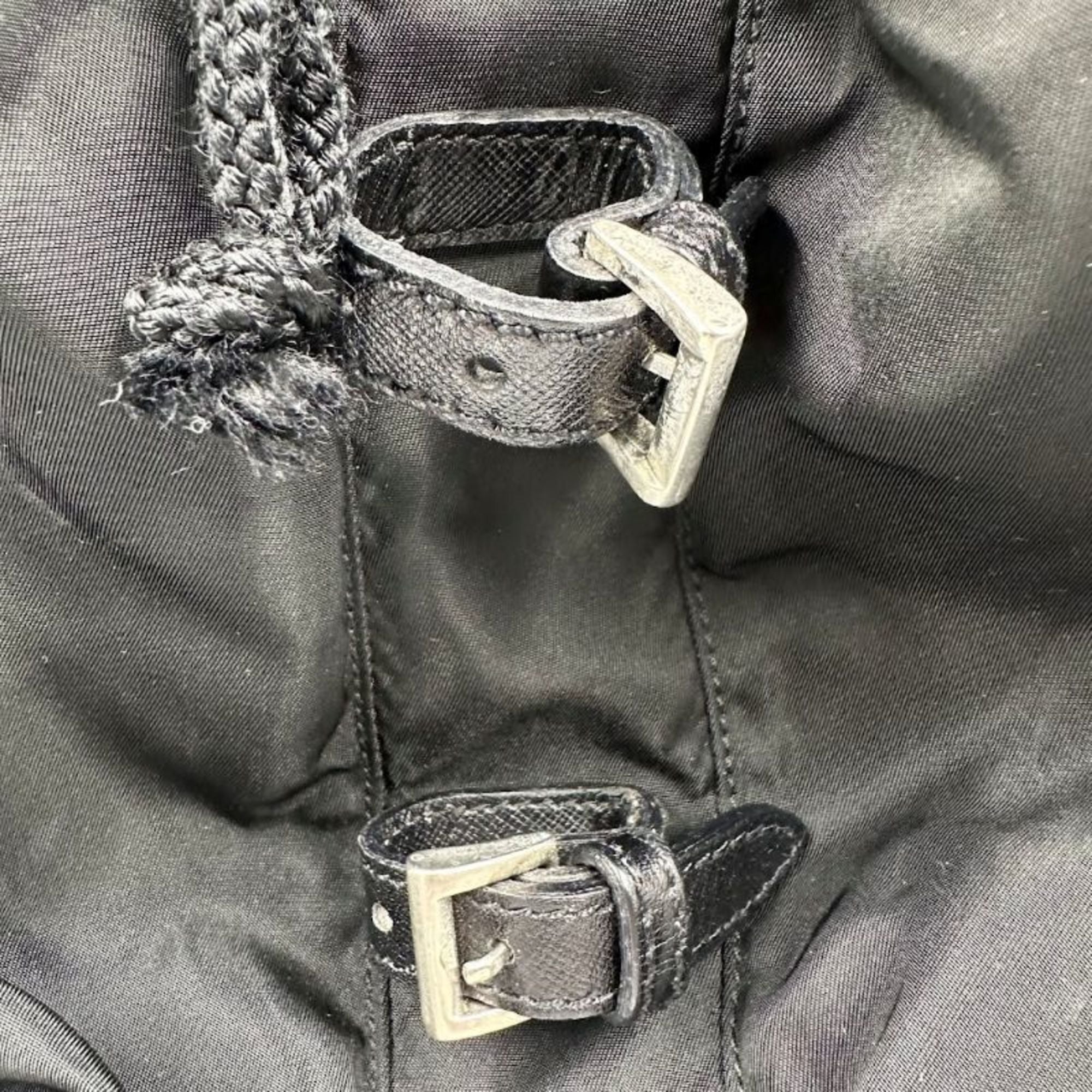 Prada Black Nylon Backpack (Pre-Owned)