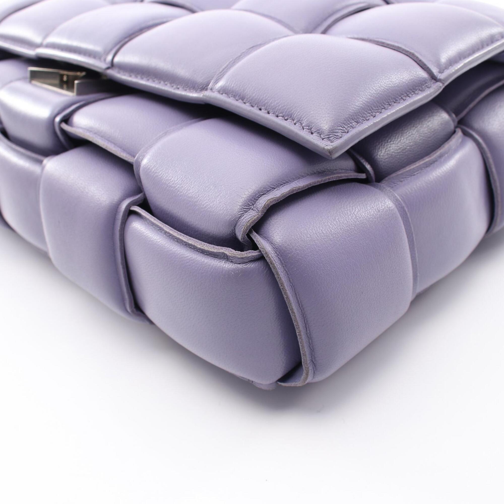 Bottega Veneta Purple Intrecciato Handbag Shoulder Bag (Pre-Owned)