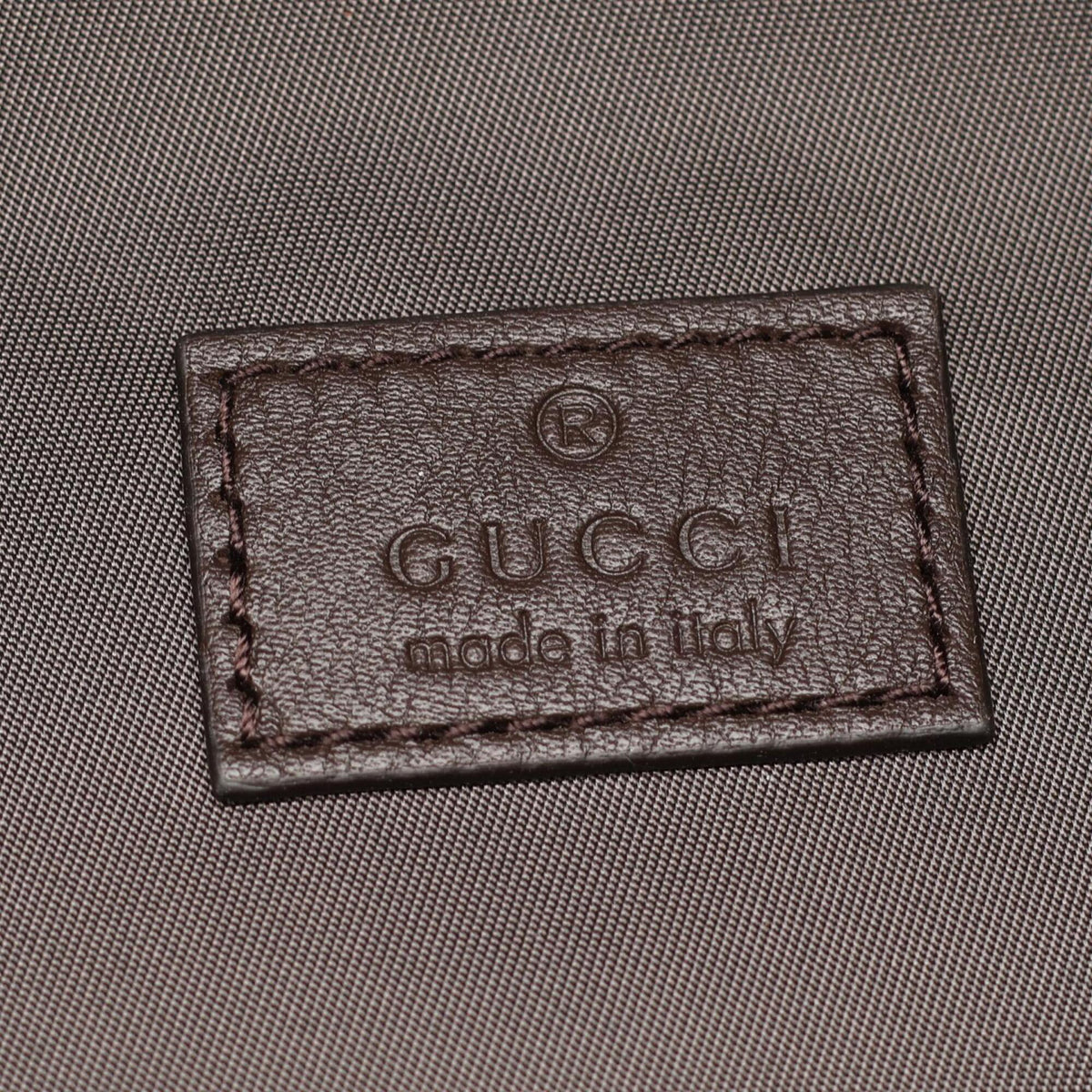 Gucci Beige Brown Canvas Leather Backpack Handbag (Pre-Owned)