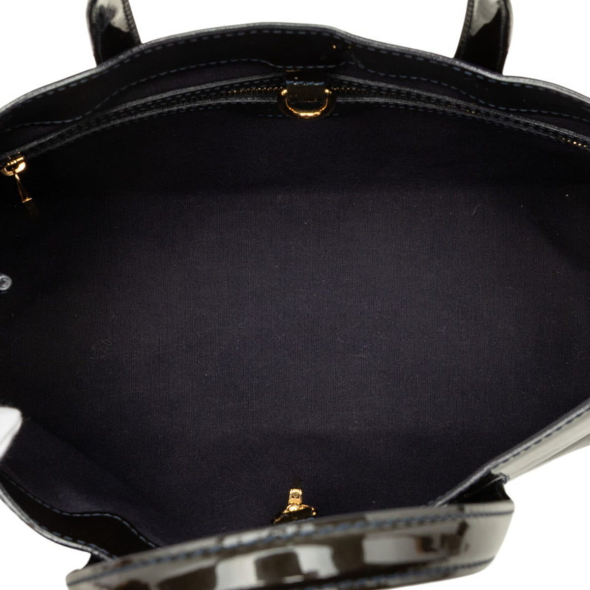 Louis Vuitton Blue Infini Navy Patent Leather Handbag (Pre-Owned)