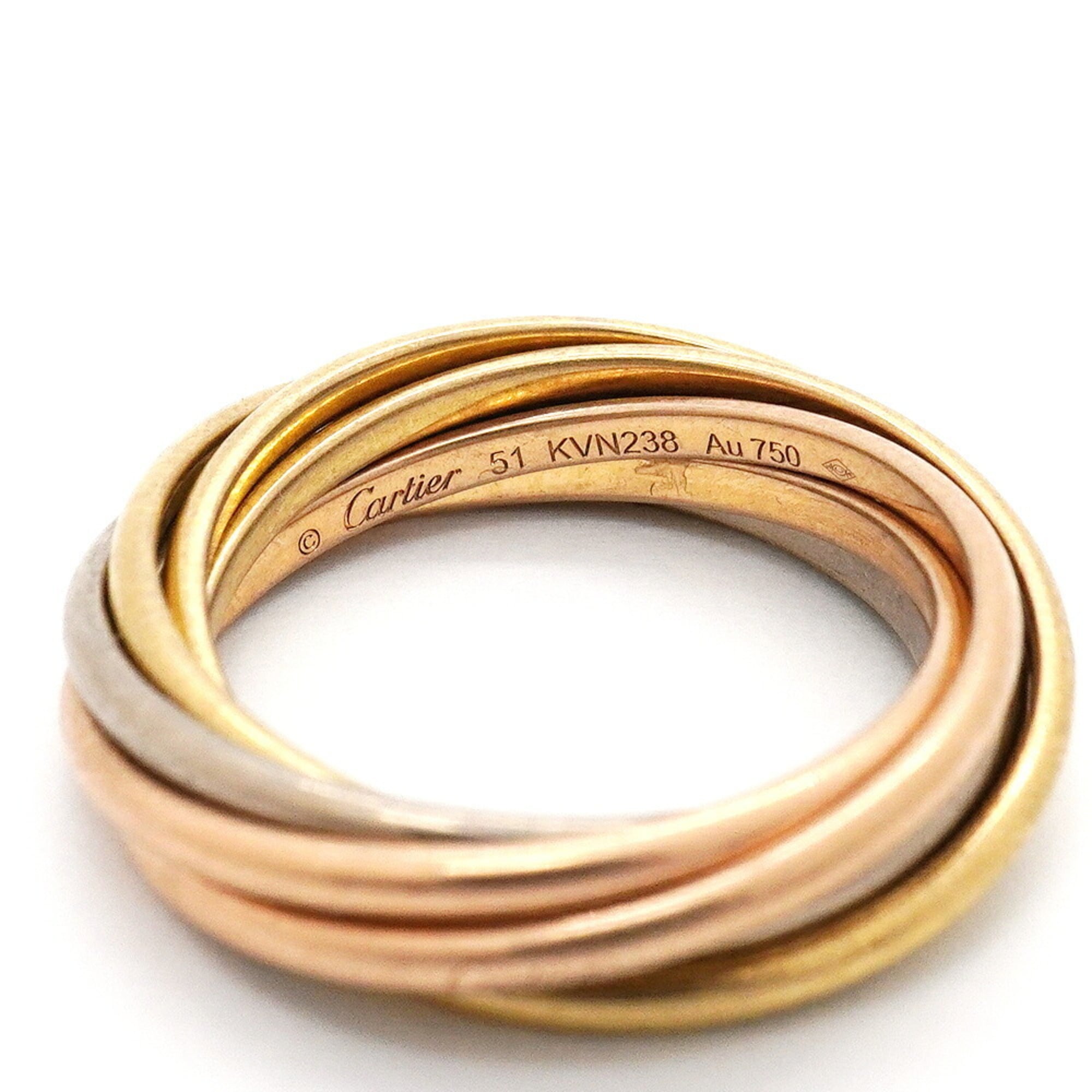 Cartier Yellow Gold (18K) Pink Gold (18K) White Gold (18K) Band Ring (Pre-Owned)