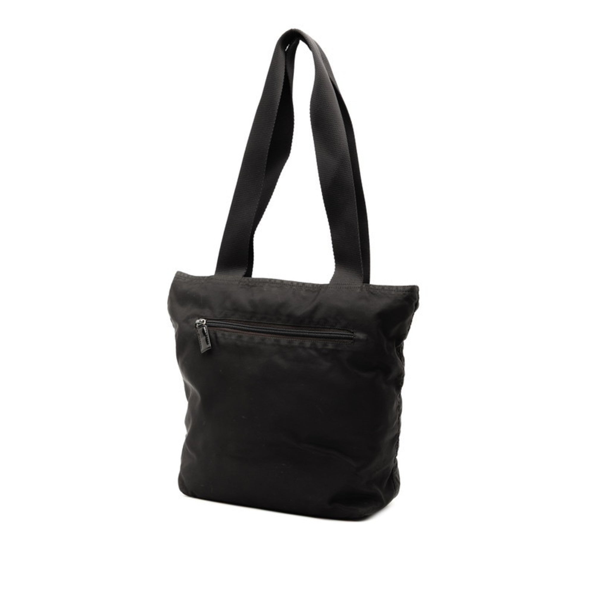 Prada Black Nylon Handbag Tote Bag (Pre-Owned)