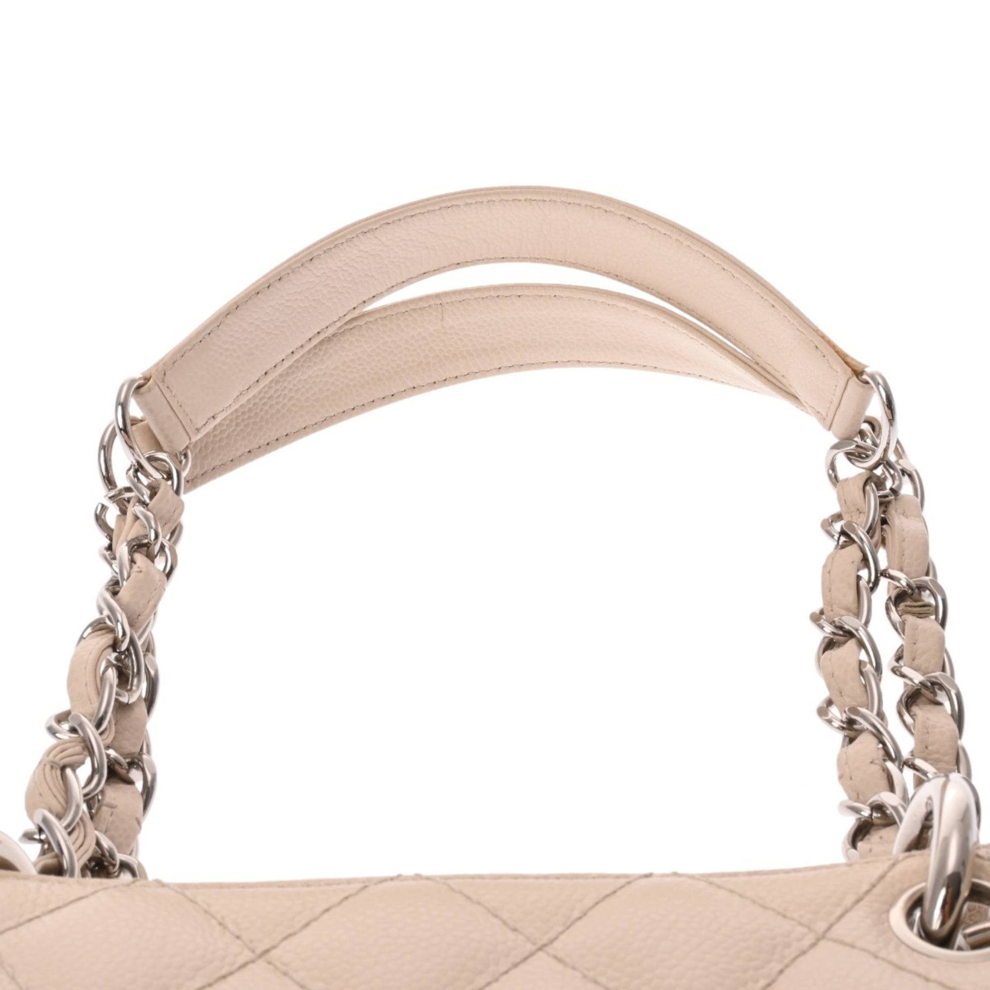 Chanel Ivory Grained Calfskin Tote Bag (Pre-Owned)
