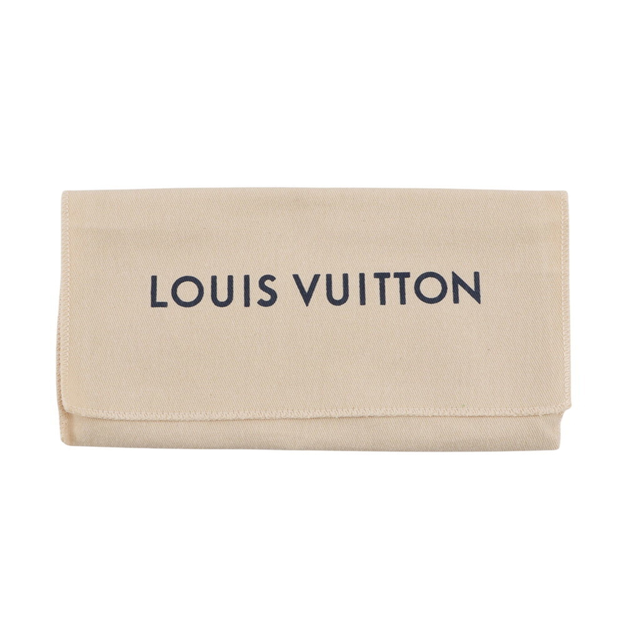 Louis Vuitton Grayish Taupe Monogram Leather Long Wallet (Bi-Fold) (Pre-Owned)