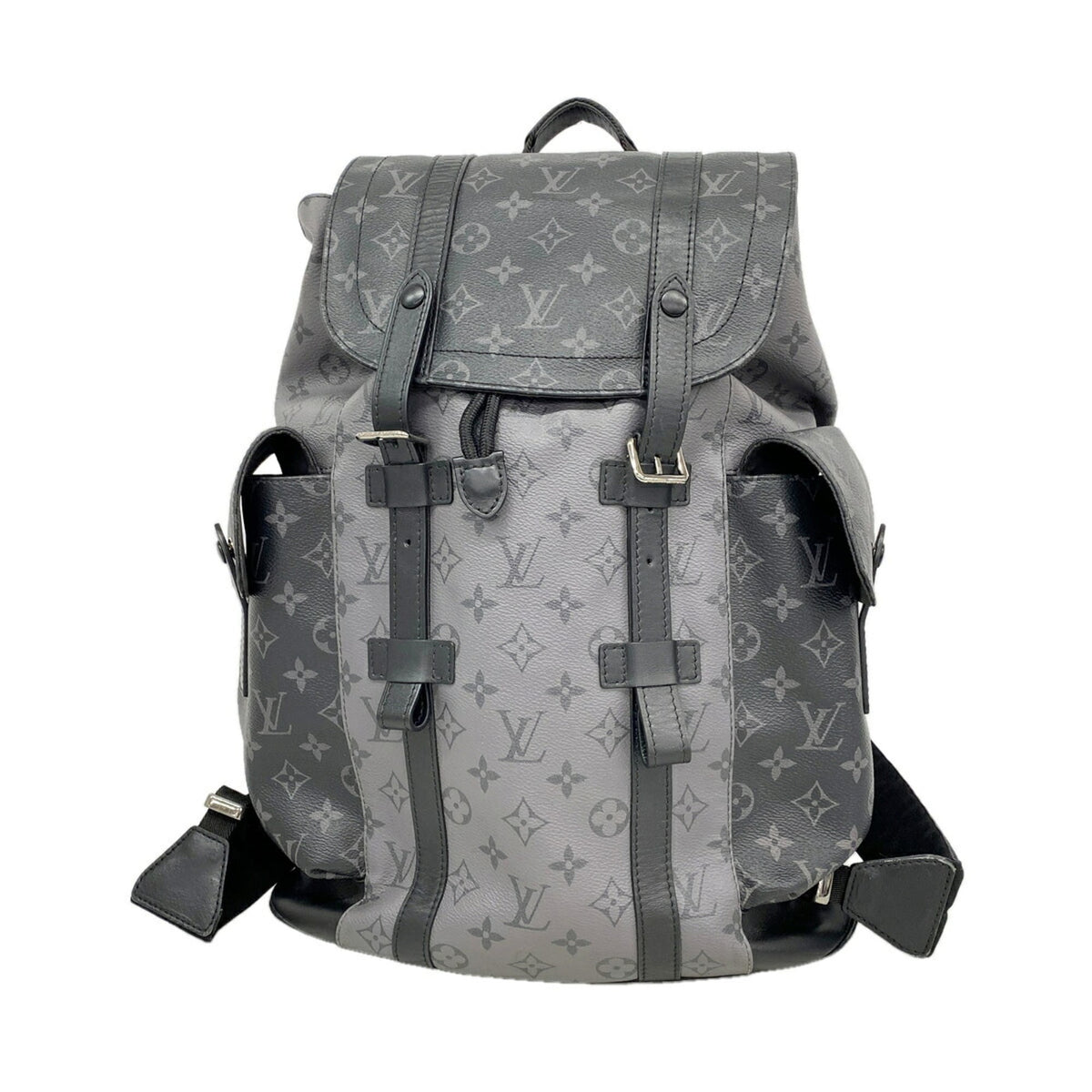 Louis Vuitton Black Gray Backpack (Pre-Owned)