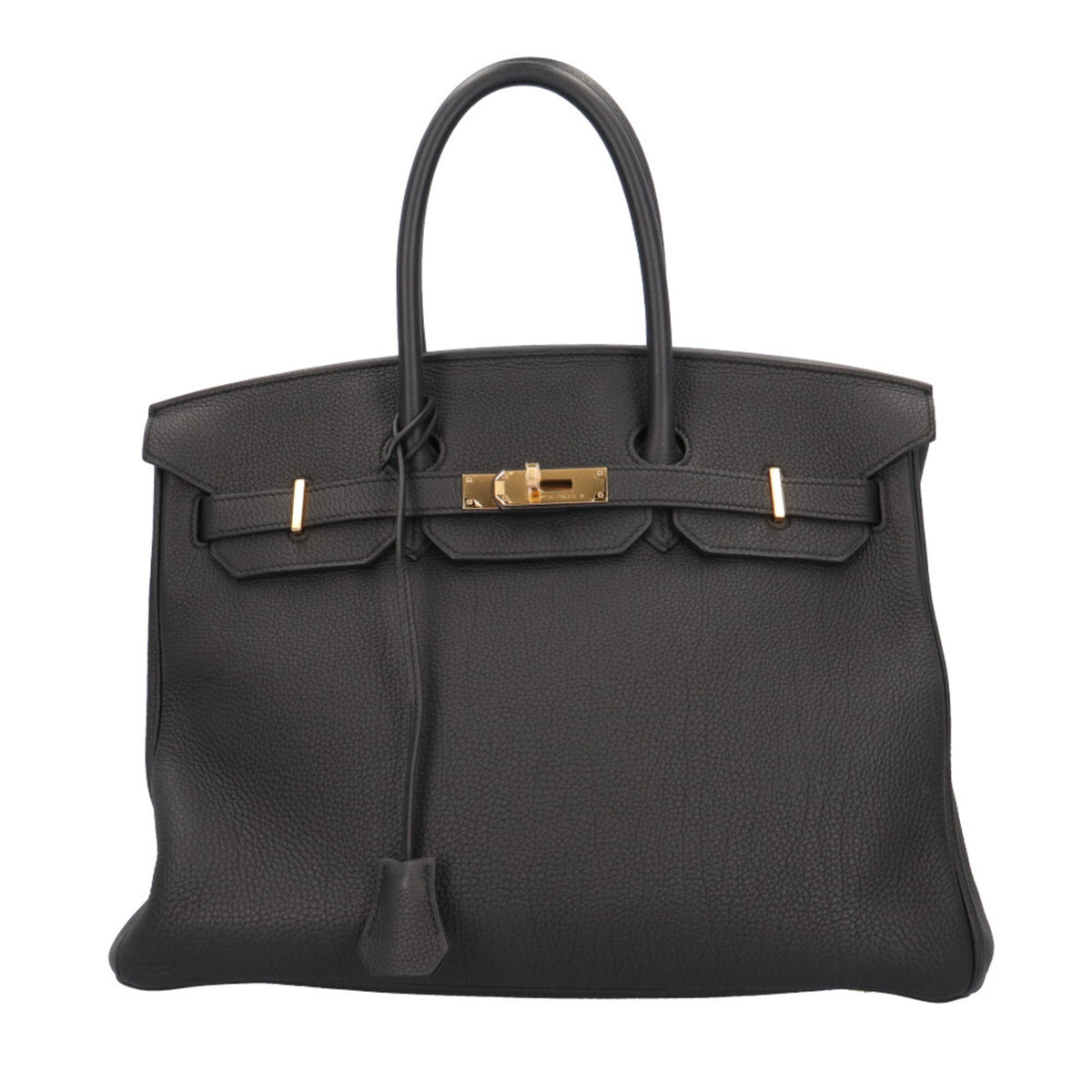 Hermes Black Togo Leather Handbag (Pre-Owned)