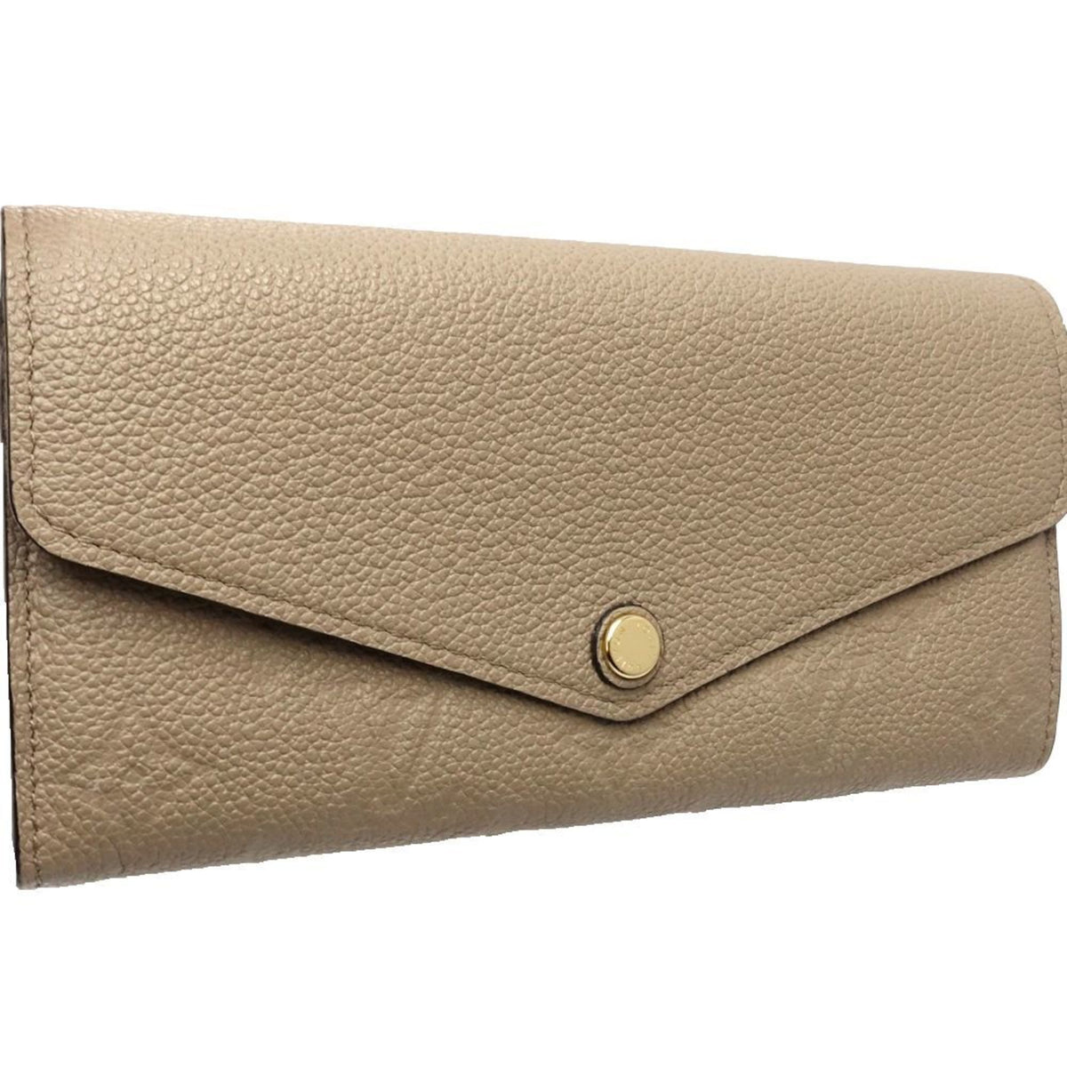 Louis Vuitton Tourterelle Leather Long Wallet (Bi-Fold) (Pre-Owned)