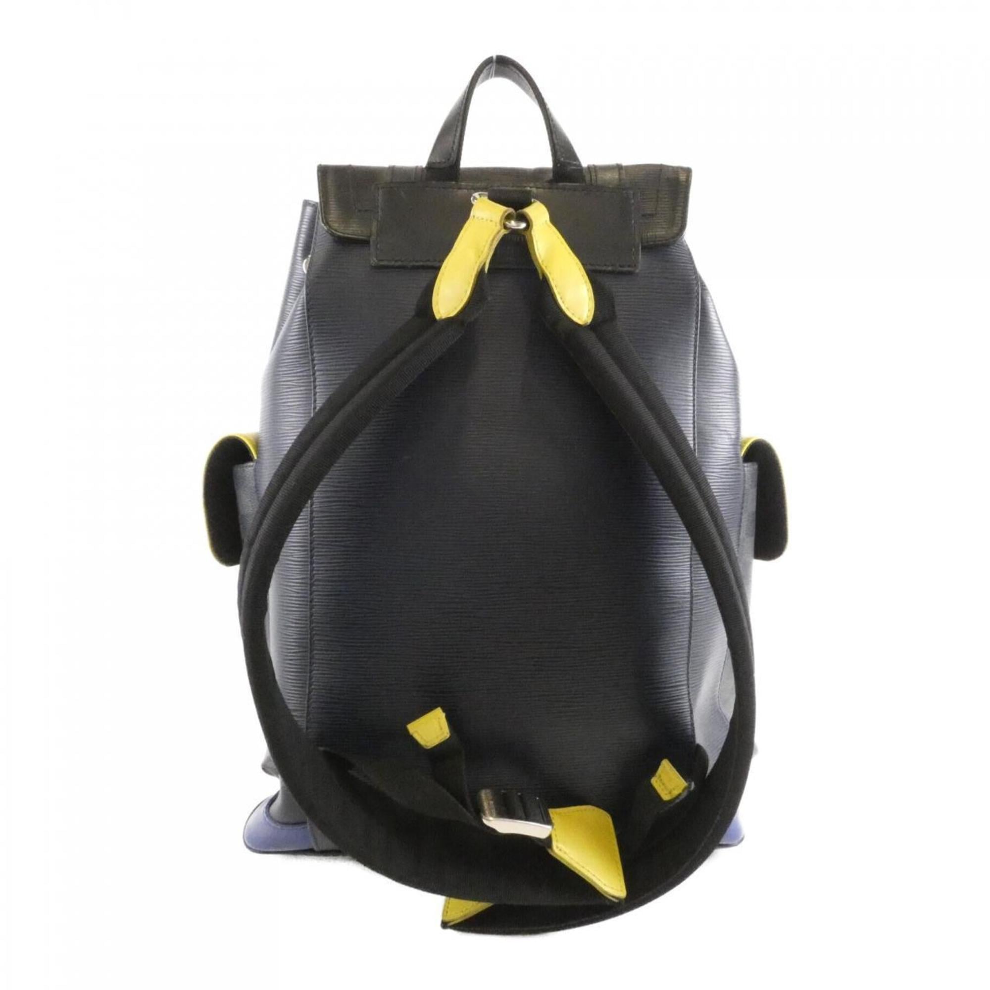 Louis Vuitton Graphite Coated Canvas Leather Backpack (Pre-Owned)