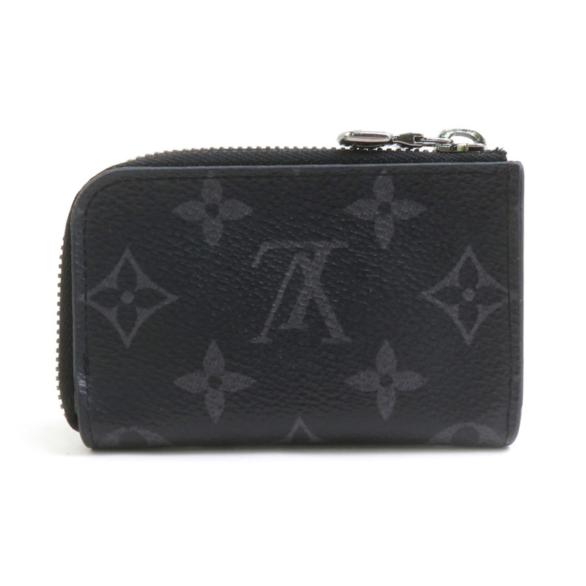 Louis Vuitton Black Gray Monogram Eclipse Monogram Eclipse Coin Purse/Coin Case (Pre-Owned)