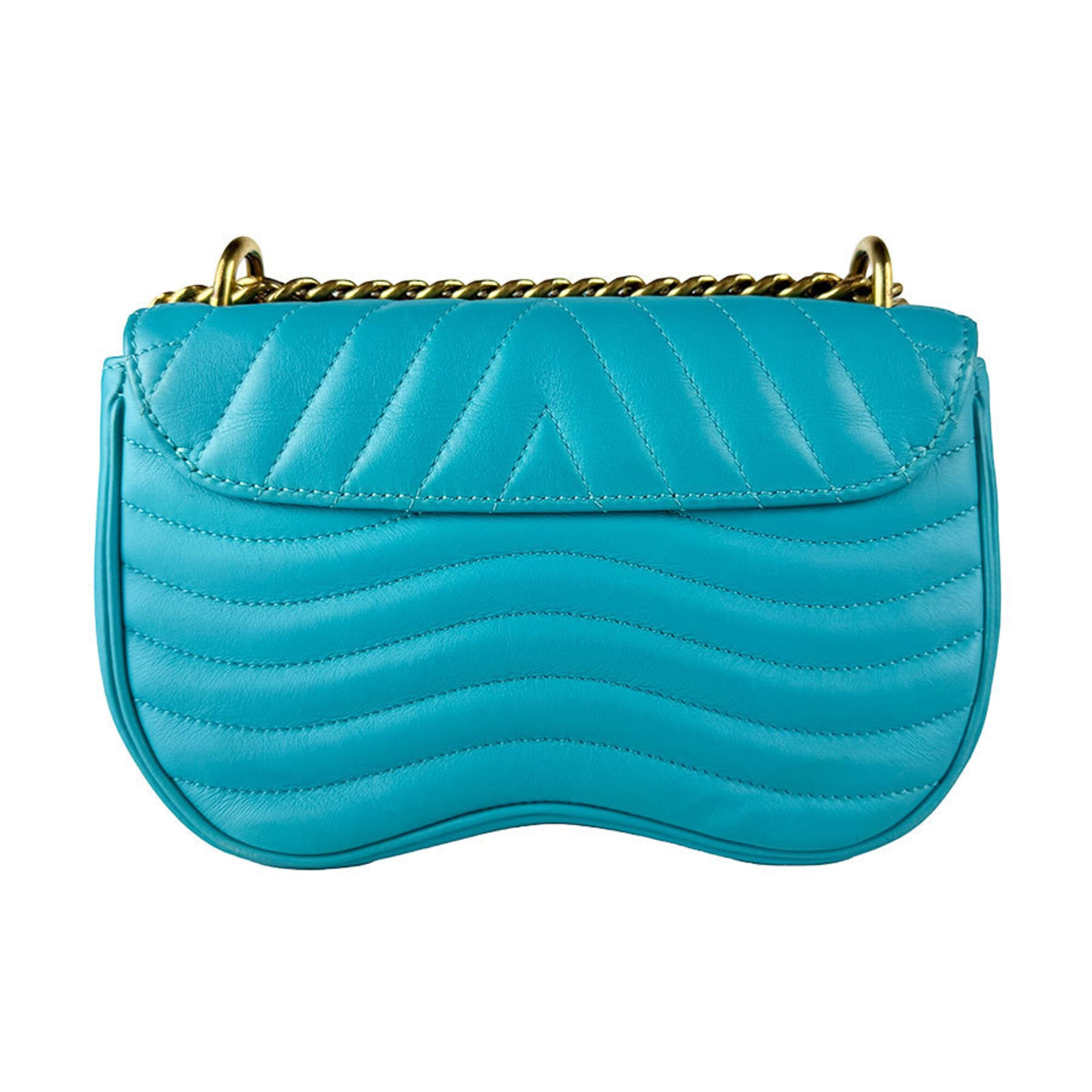 Louis Vuitton Turquoise Leather Shoulder Bag (Pre-Owned)