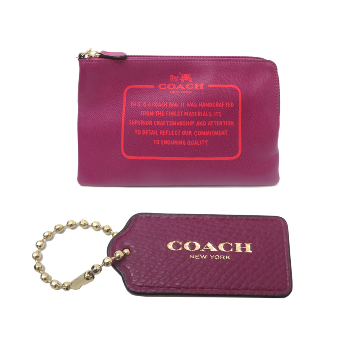 Coach Brown Leather Pvc Tote Bag (Pre-Owned)