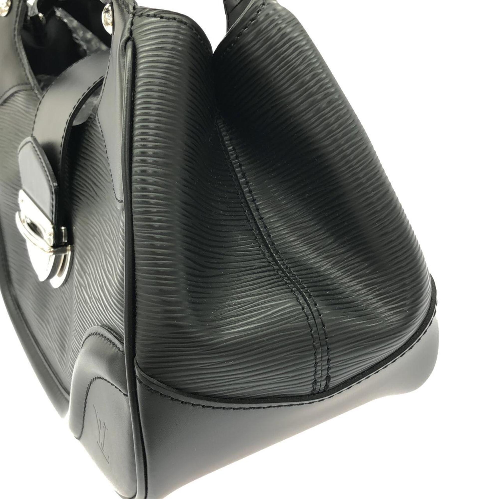 Louis Vuitton Black Leather Handbag (Pre-Owned)