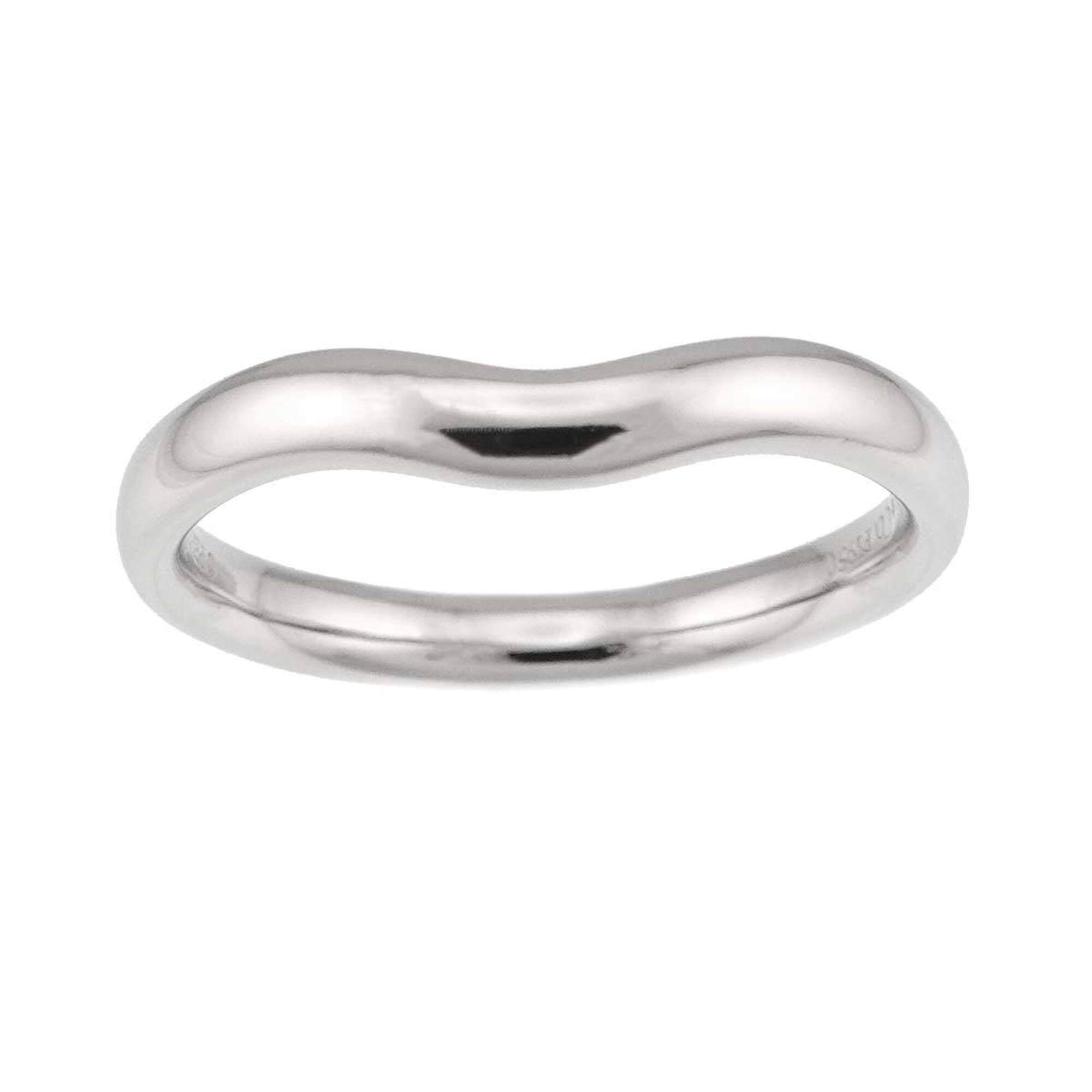 Tiffany Silver Platinum 950 Band Ring (Pre-Owned)