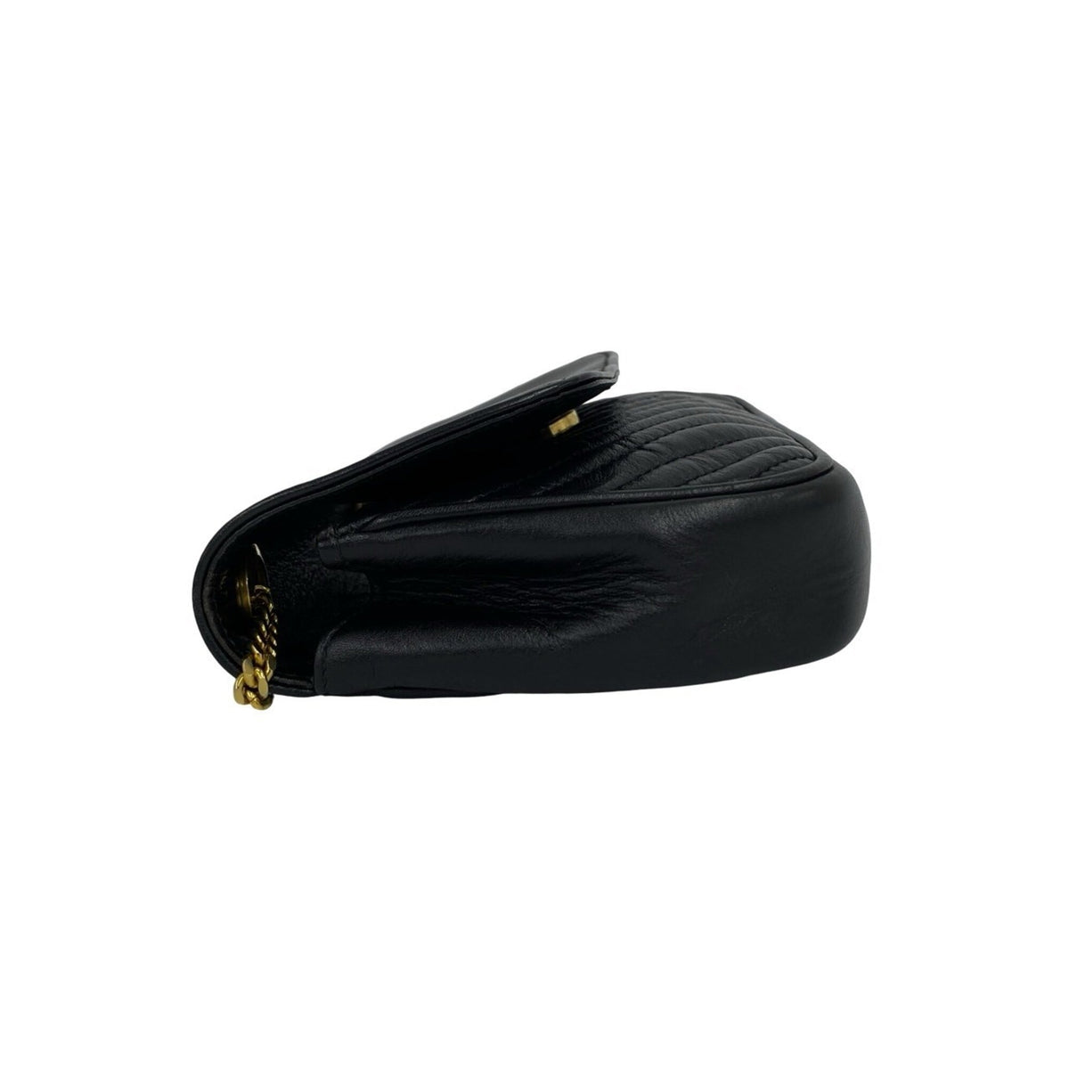 Celine Black Leather Pochette Shoulder Bag (Pre-Owned)