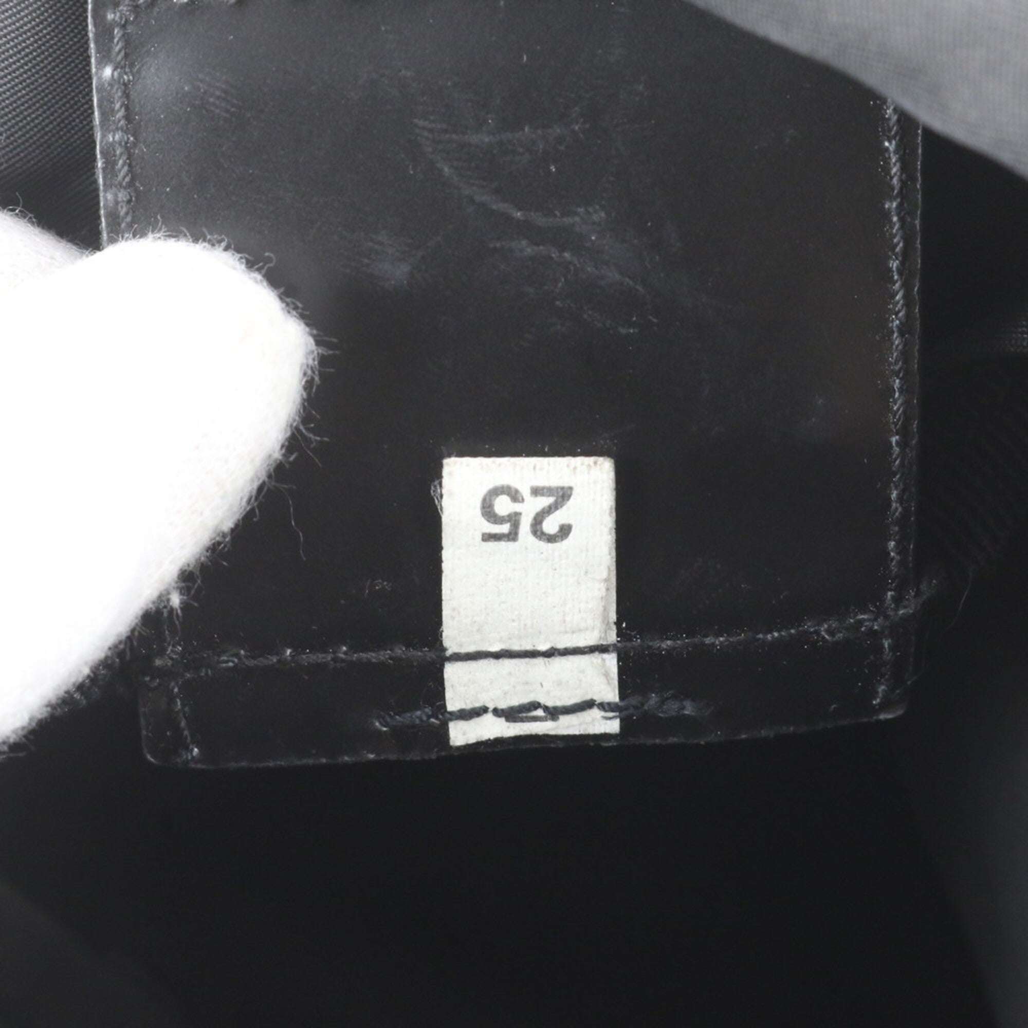 Prada Black Leather Nylon Boston Bag Shoulder Bag (Pre-Owned)