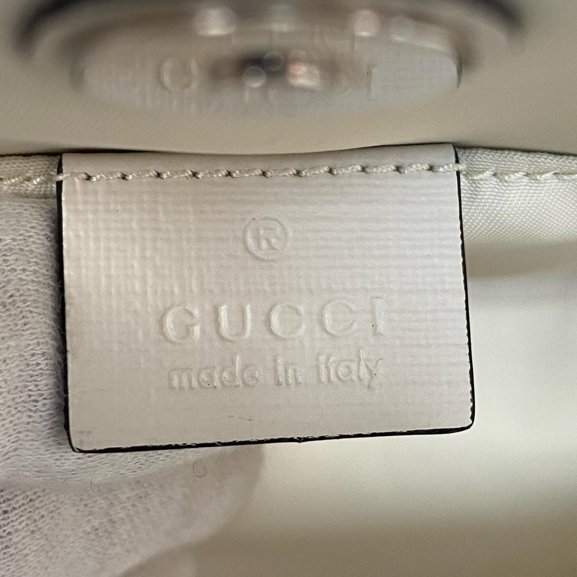 Gucci White Gg Canvas Tote Bag (Pre-Owned)
