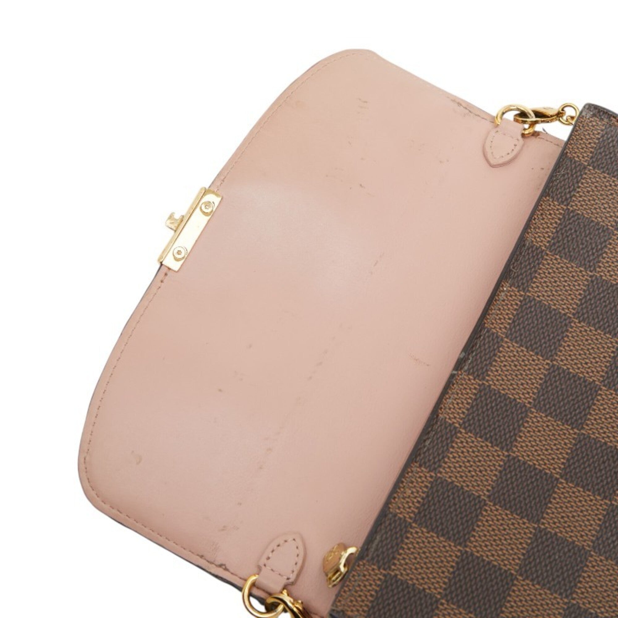 Louis Vuitton Brown Rose Ballerine Pvc Leather Chain/Shoulder Wallet (Pre-Owned)