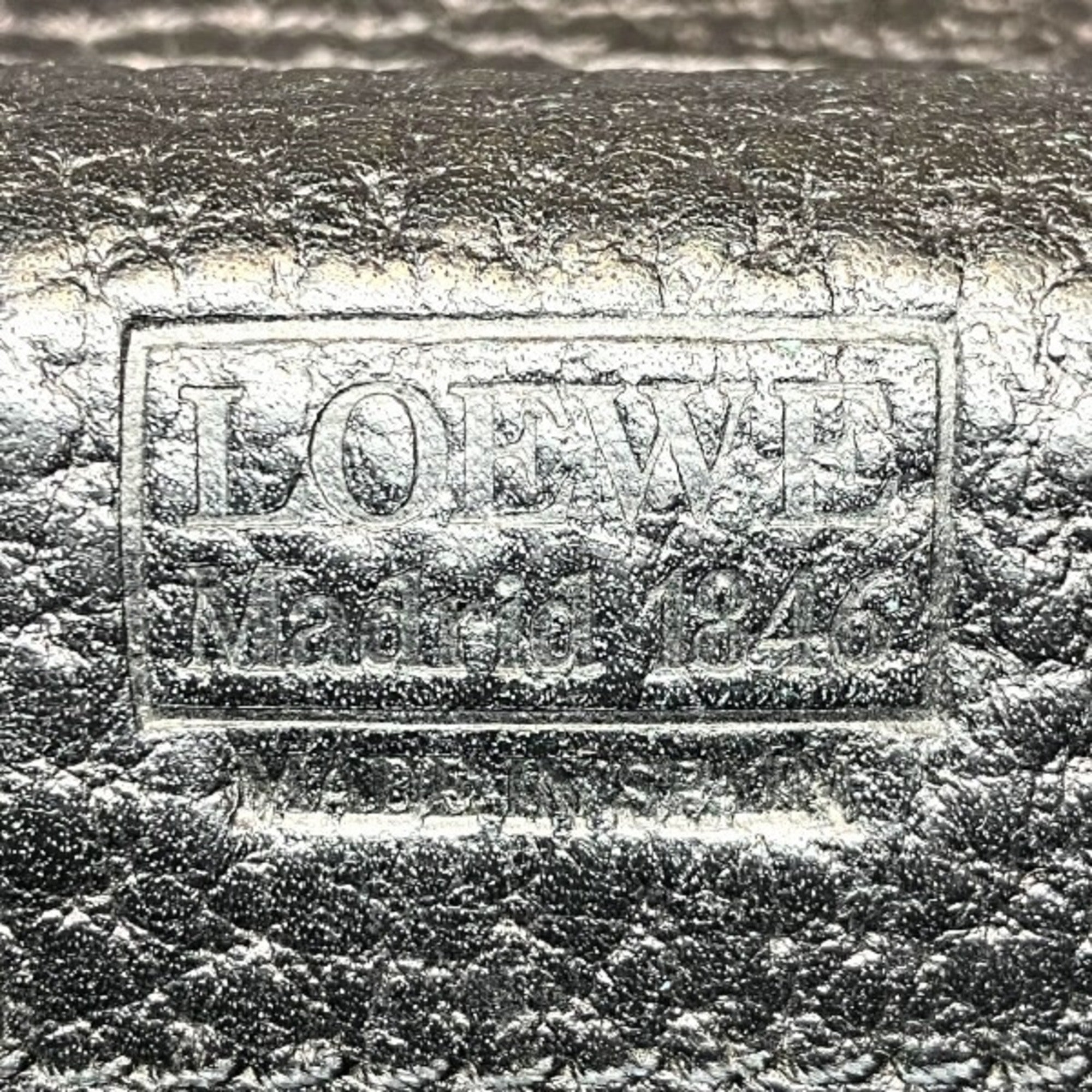 Loewe Black Leather Briefcase Handbag (Pre-Owned)