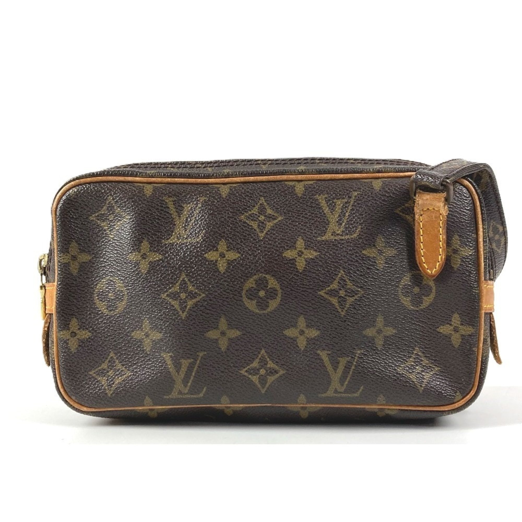 Louis Vuitton Brown Monogram Pochette Shoulder Bag (Pre-Owned)