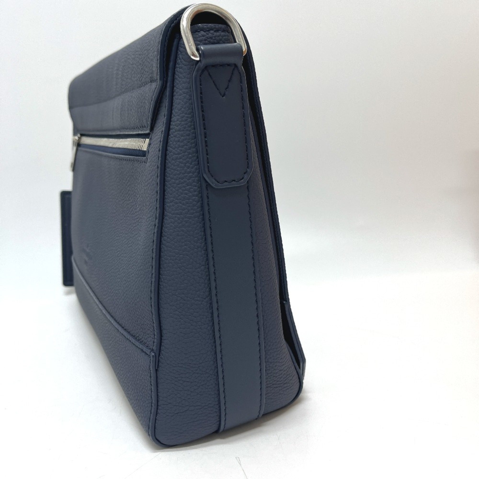 Louis Vuitton Blue Leather Handbag Shoulder Bag (Pre-Owned)