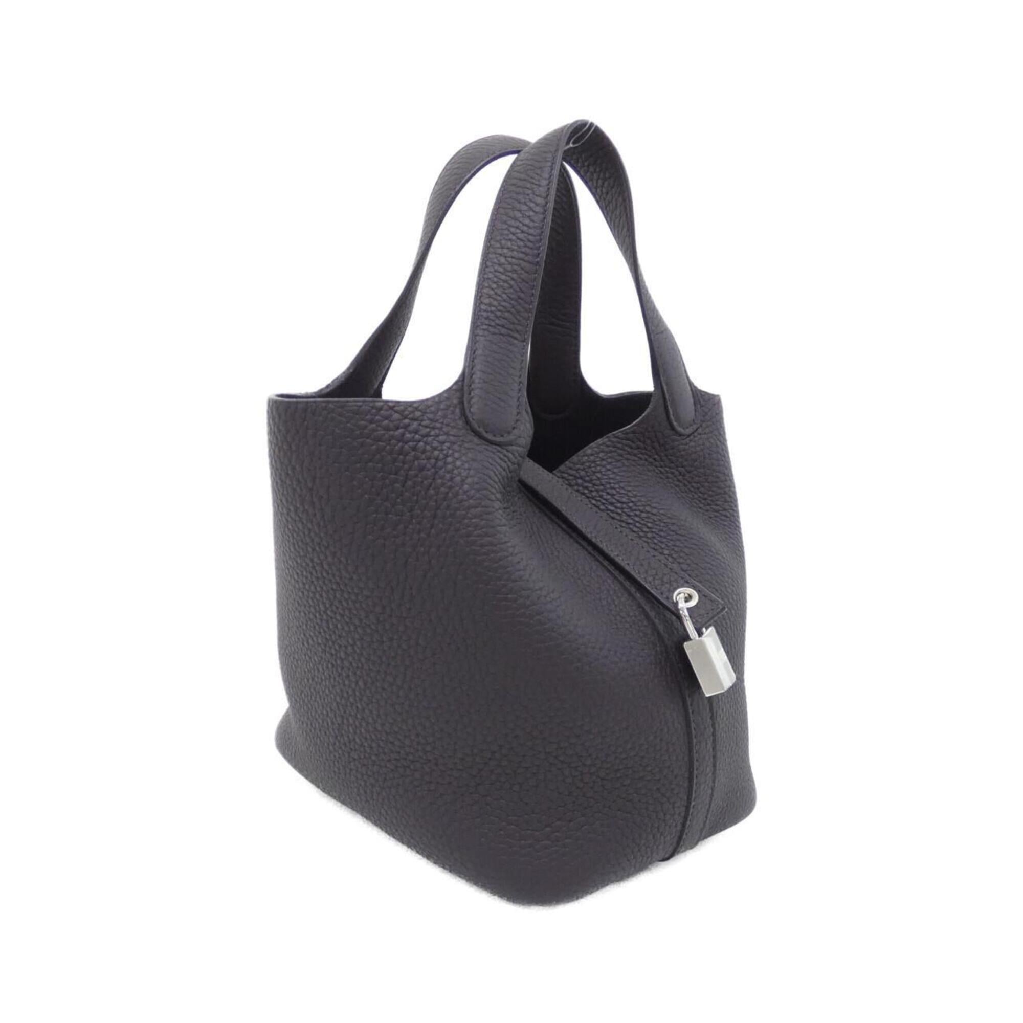 Hermes Purple Taurillon Clemence Leather Handbag (Pre-Owned)