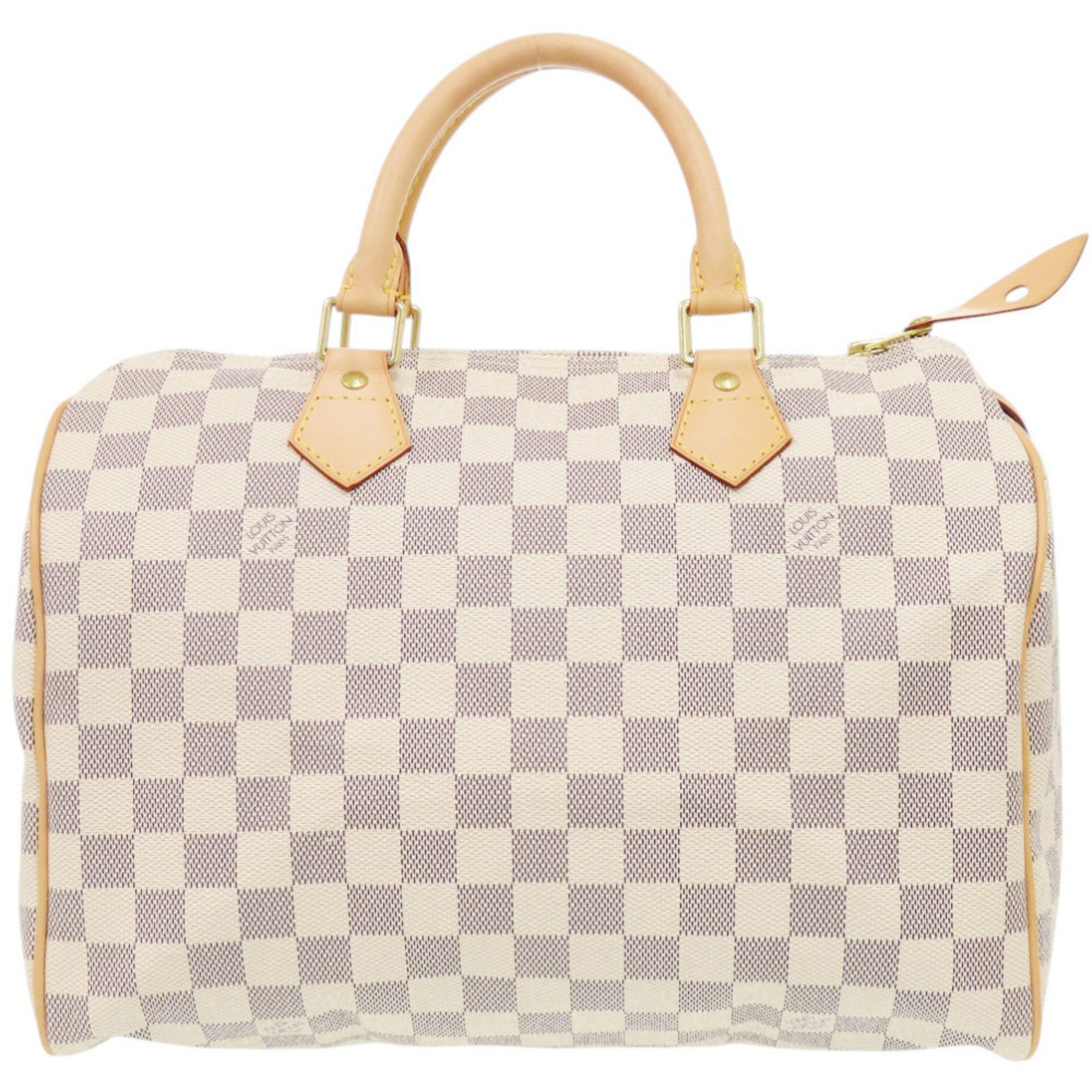 Louis Vuitton White Damier Azur Handbag (Pre-Owned)