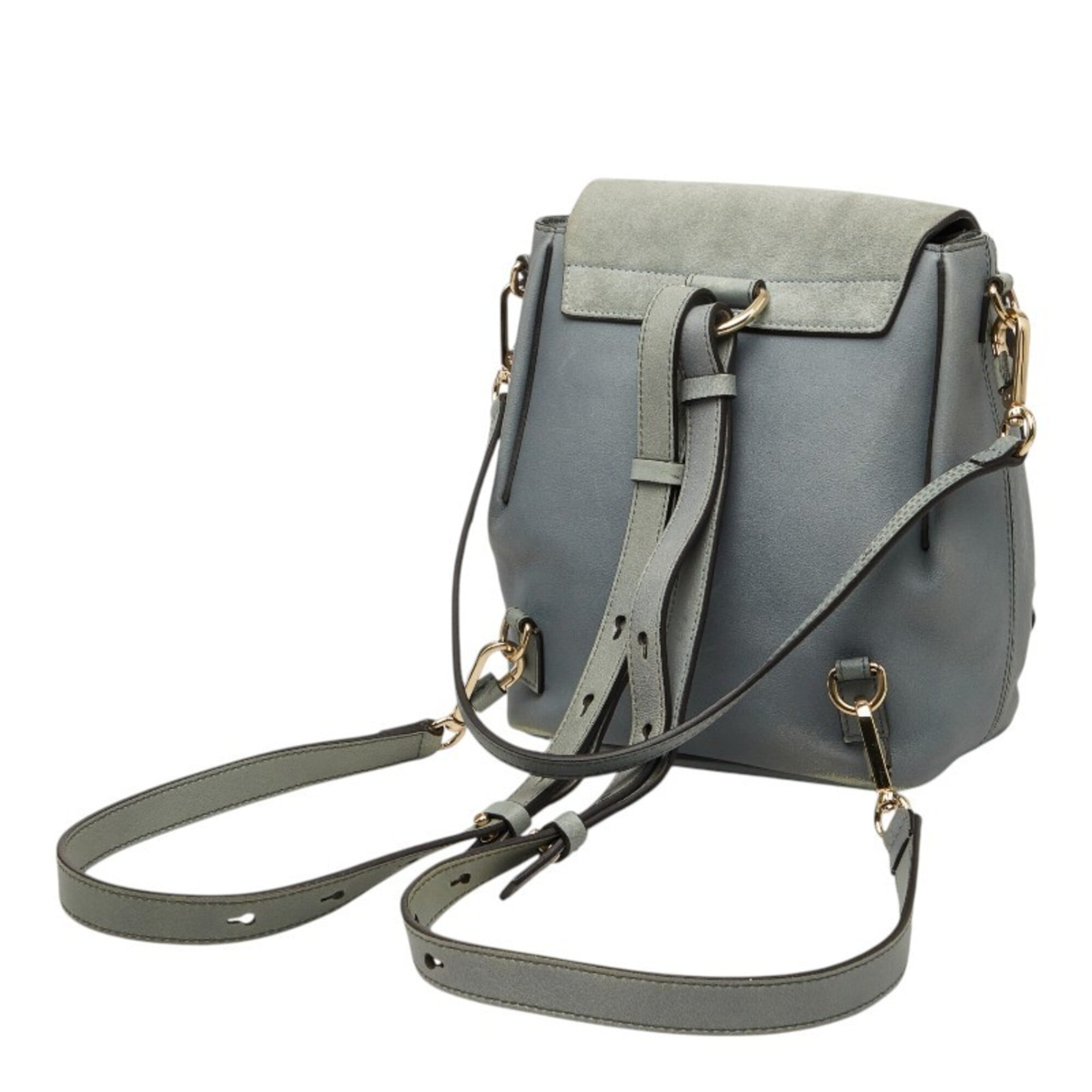Chloé Gray Suede Leather Shoulder Bag (Pre-Owned)