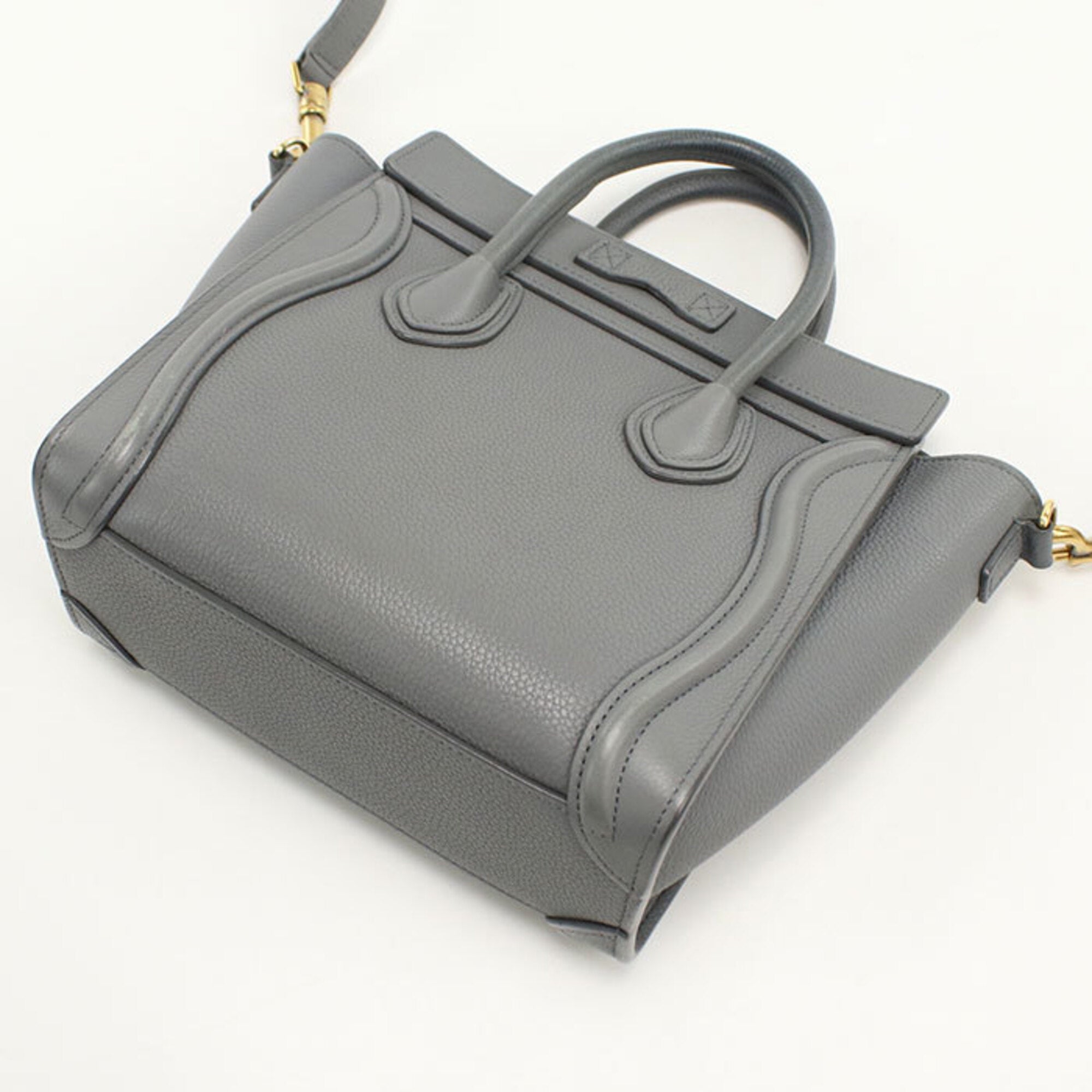 Celine Gray Leather Tote Bag (Pre-Owned)