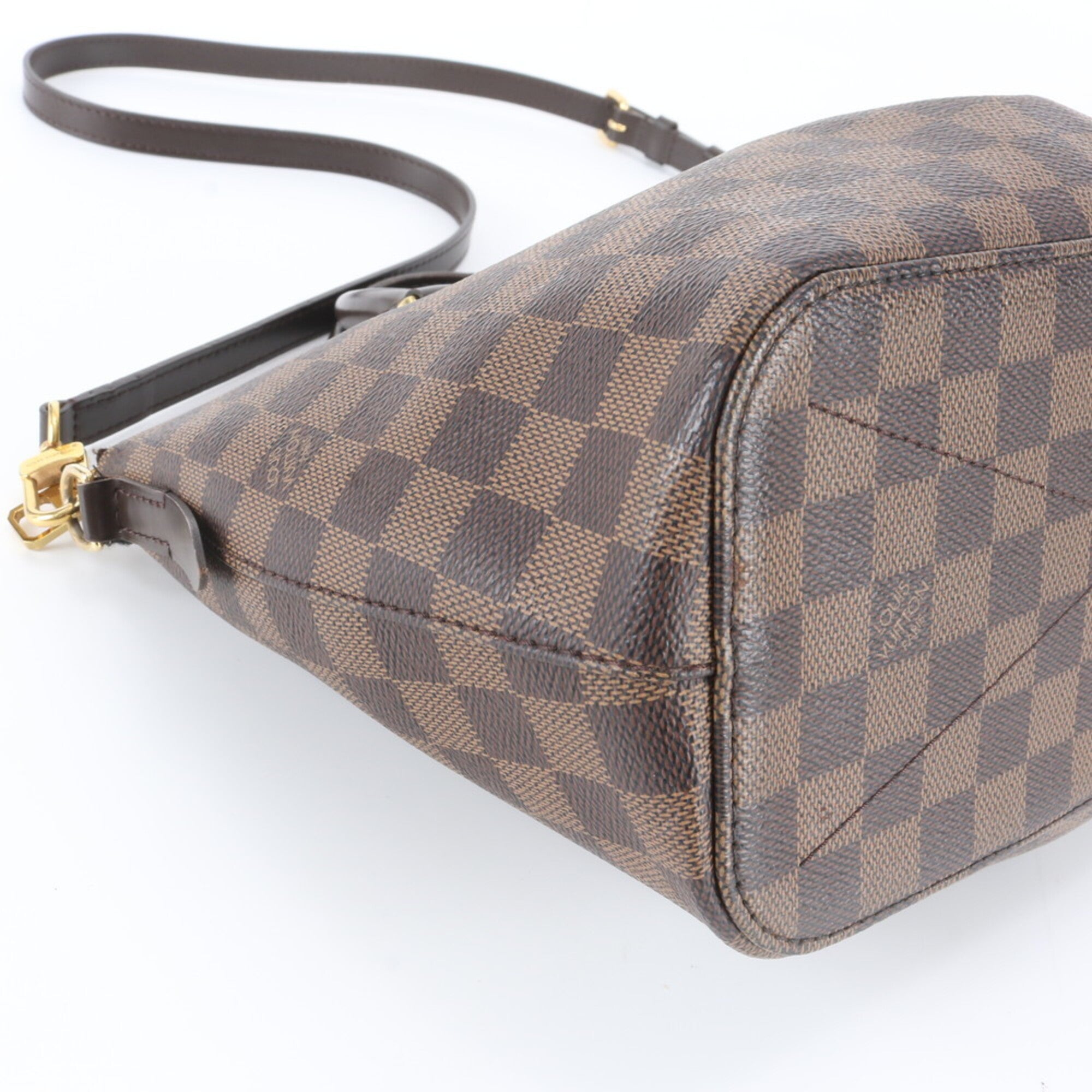 Louis Vuitton Ebene Leather Coated Canvas Handbag Shoulder Bag Tote Bag (Pre-Owned)