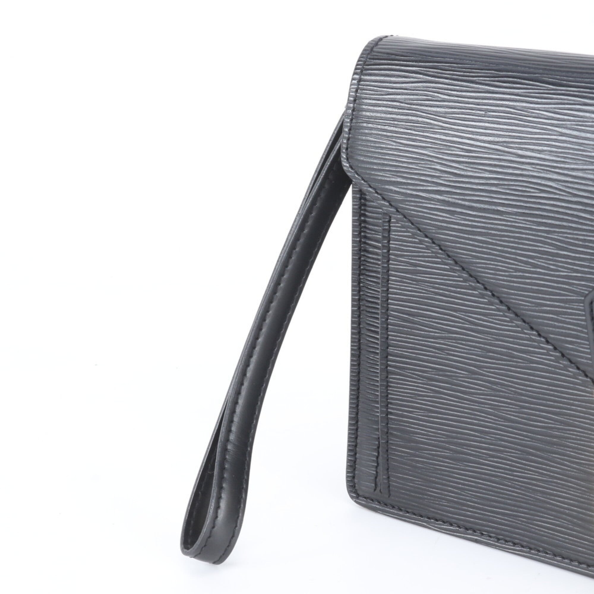 Louis Vuitton Noir Leather Handbag Pouch (Pre-Owned)