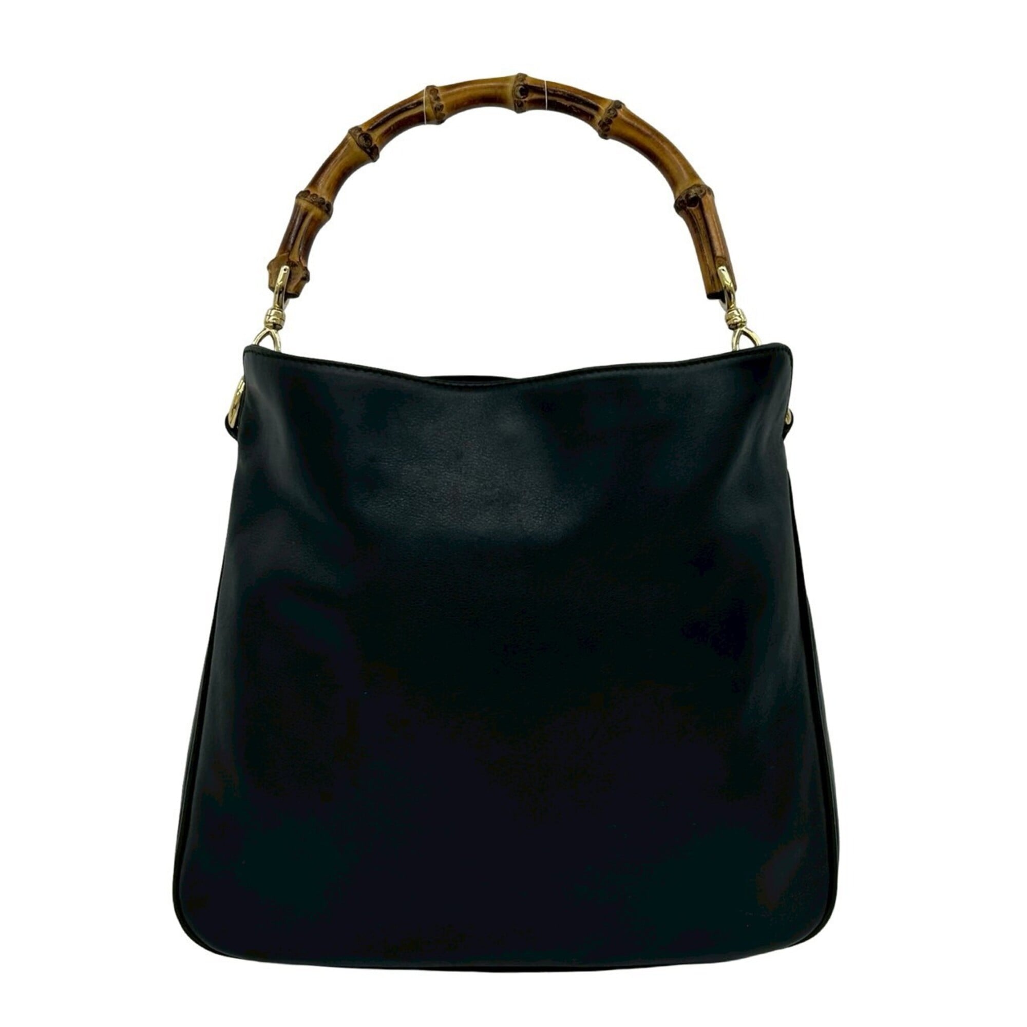 Gucci Black Leather Handbag Shoulder Bag (Pre-Owned)