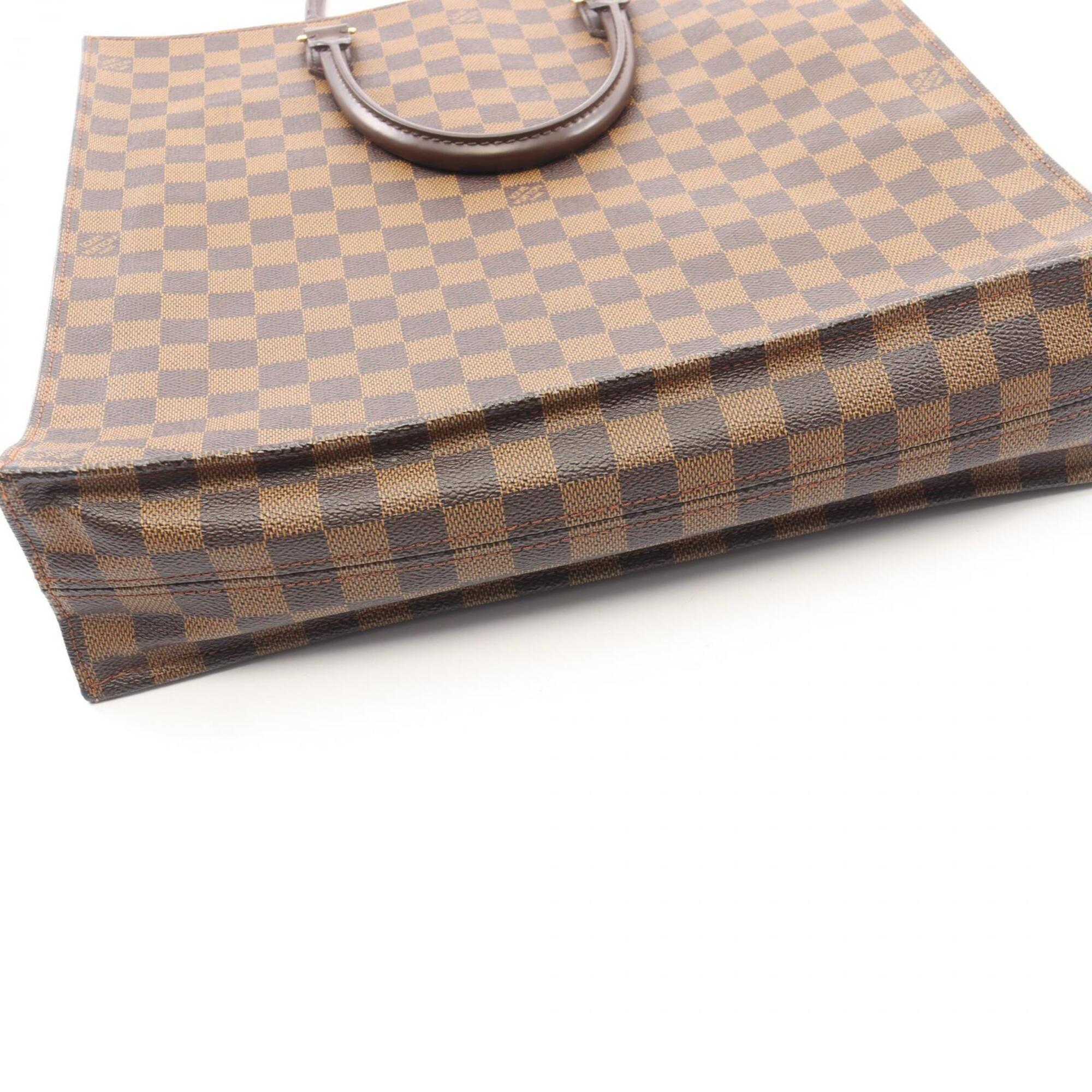 Louis Vuitton Brown Coated Canvas Pvc Leather Handbag Tote Bag (Pre-Owned)