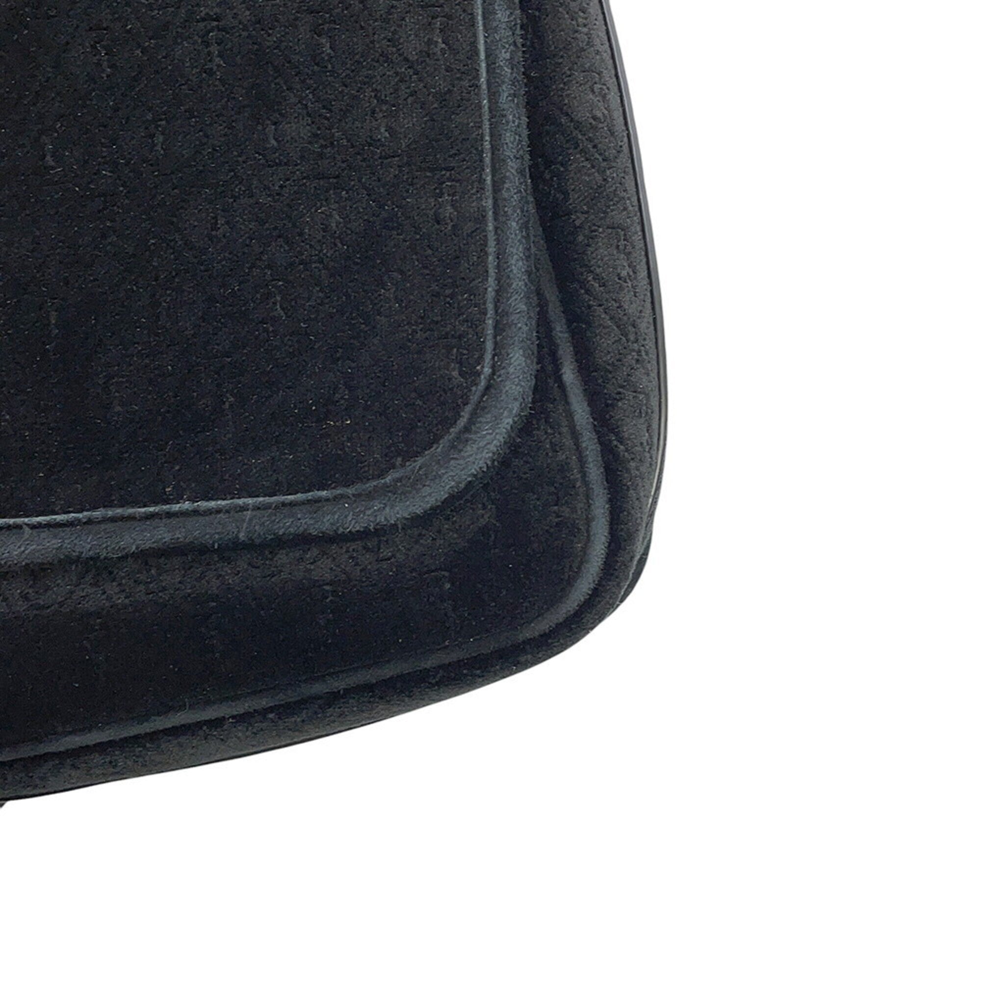 Yves Saint Laurent Black Velvet Handbag Shoulder Bag (Pre-Owned)