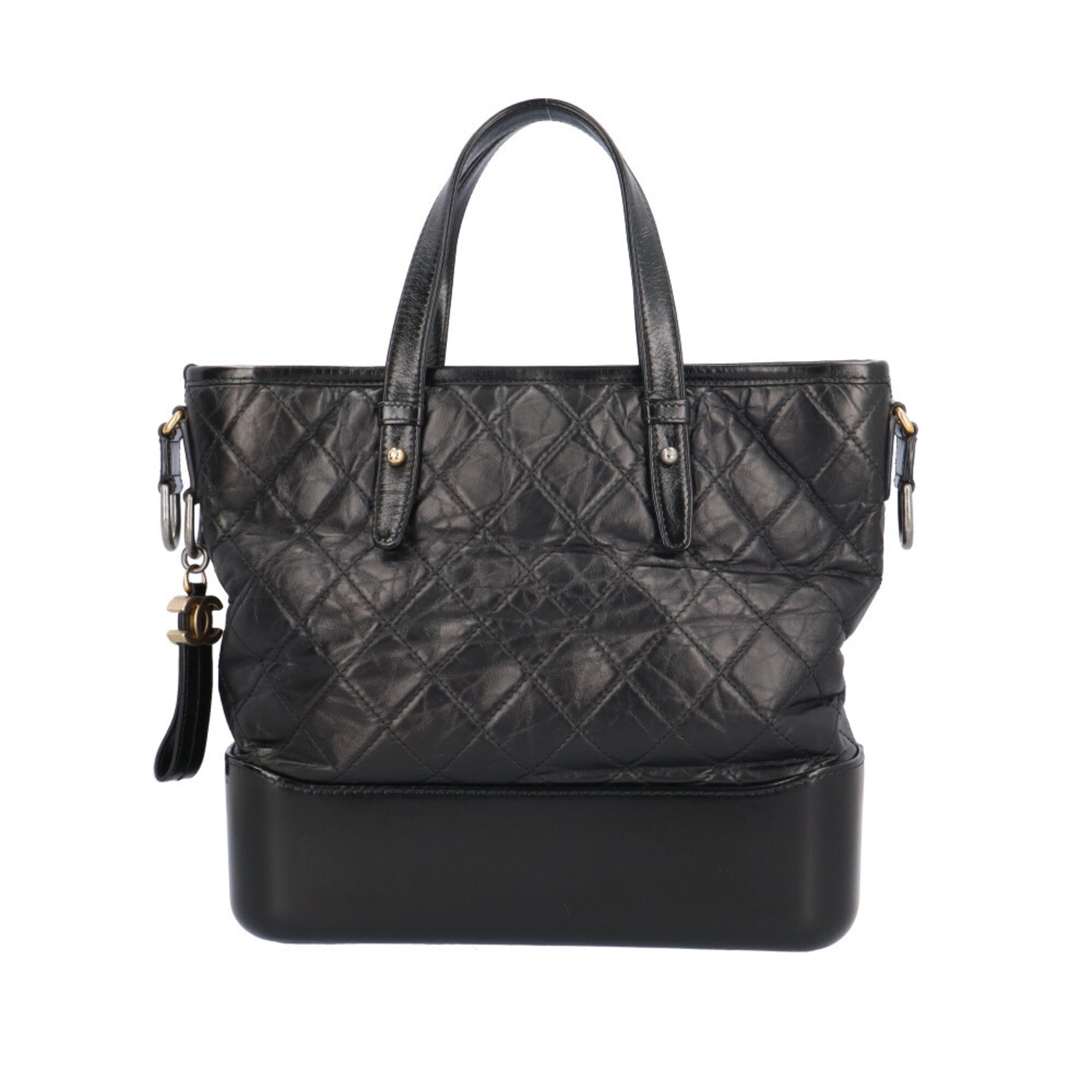 Chanel Black Leather Shoulder Bag (Pre-Owned)