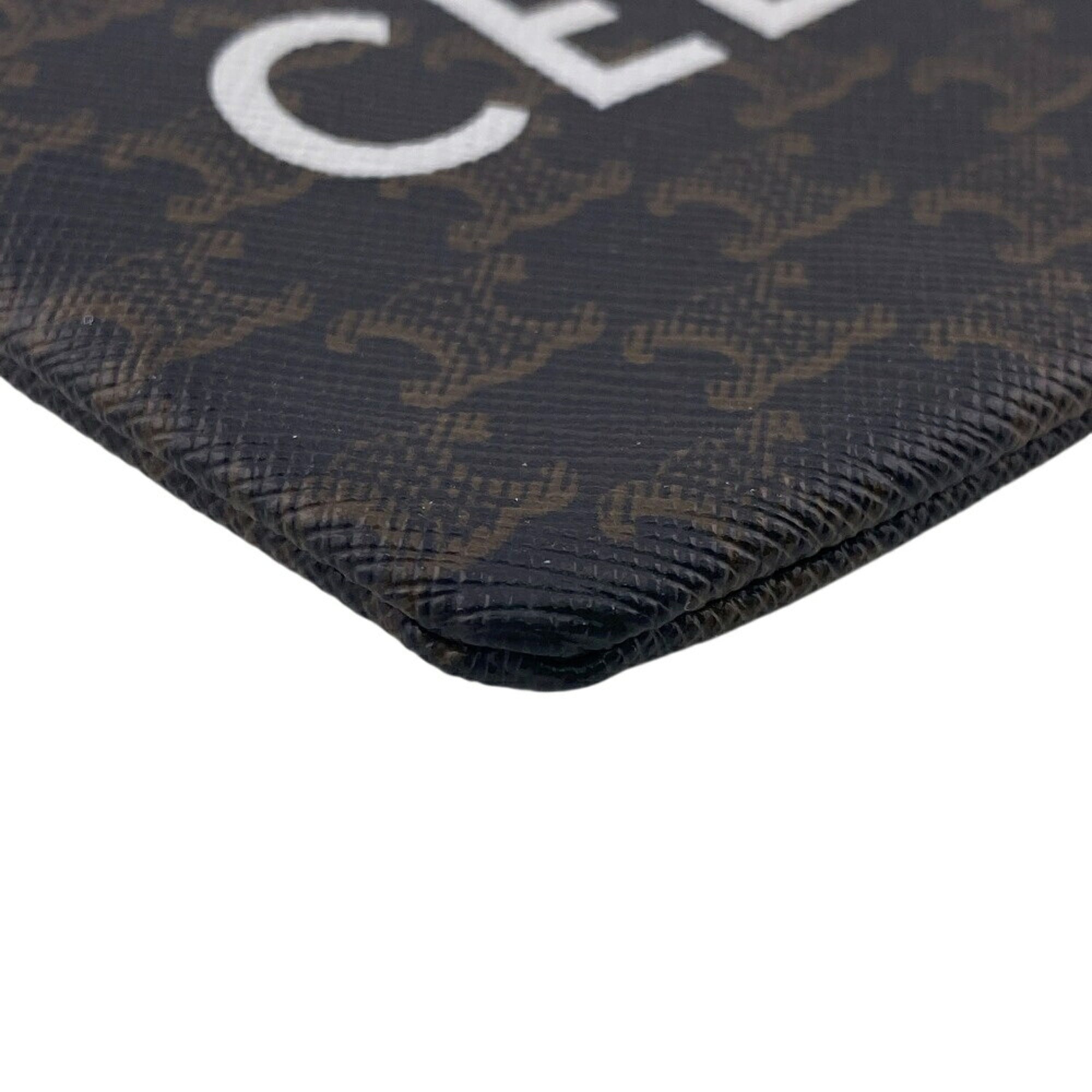 Celine Black Brown Pvc Coin Purse/Coin Case (Pre-Owned)
