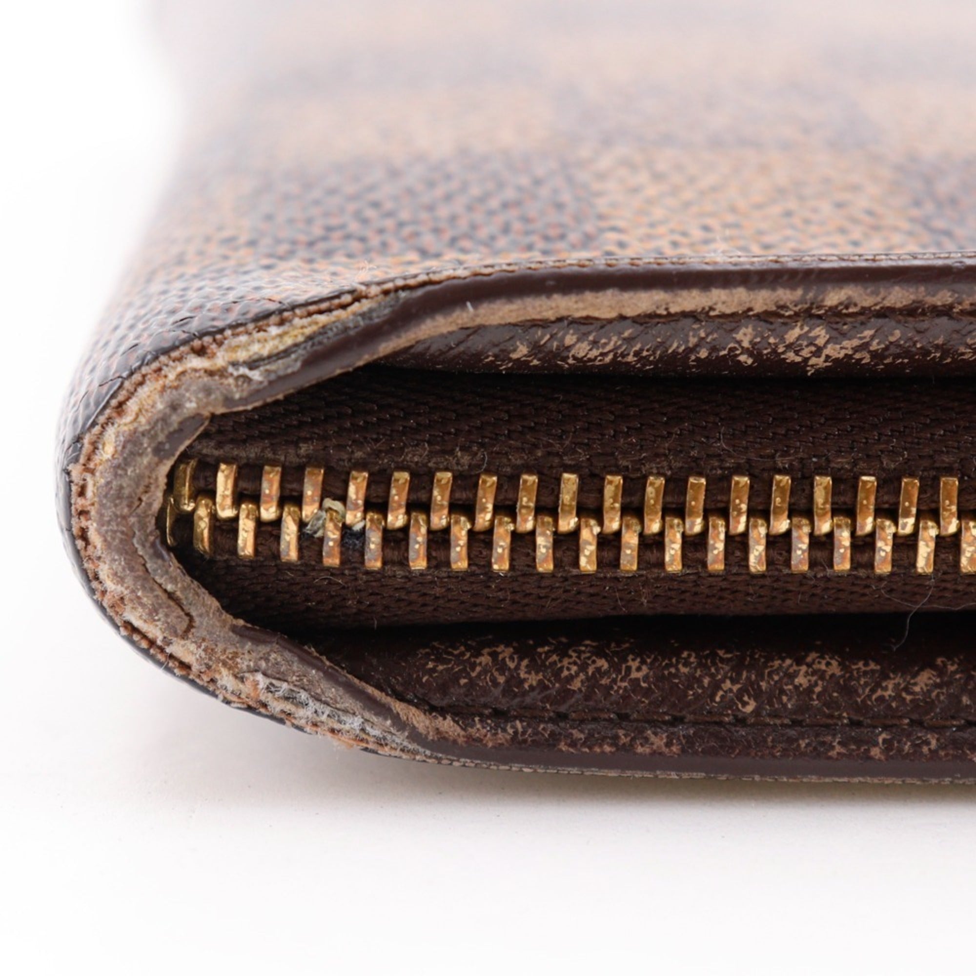 Louis Vuitton Brown Damier Canvas Long Wallet (Bi-Fold) (Pre-Owned)