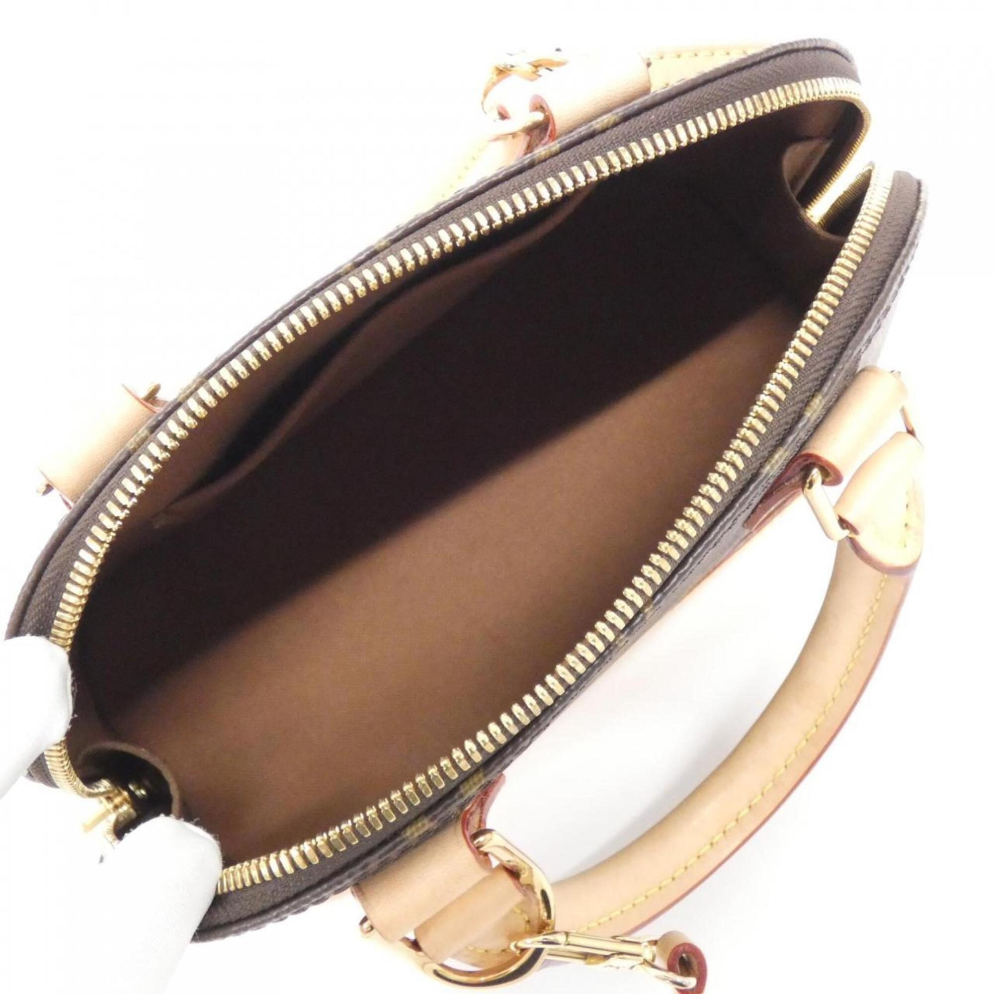 Louis Vuitton Marron Coated Canvas Handbag (Pre-Owned)