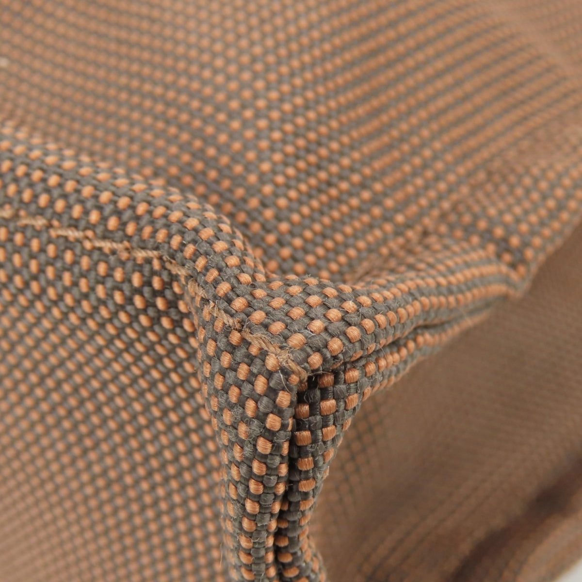 Hermes Brown Polyester Tote Bag (Pre-Owned)