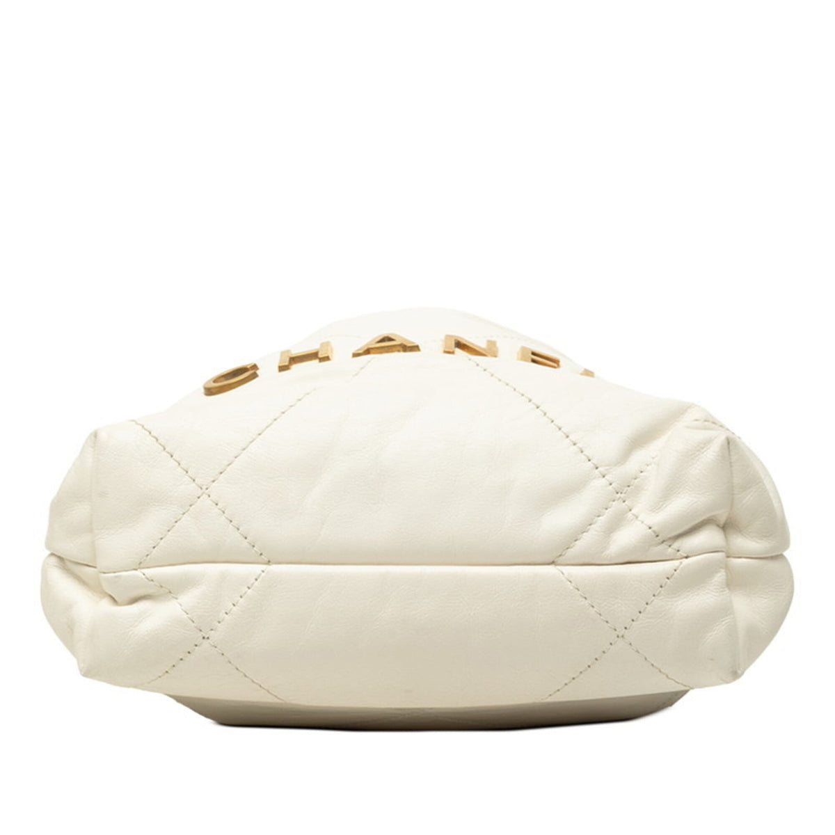 Chanel White Leather Shoulder Bag (Pre-Owned)
