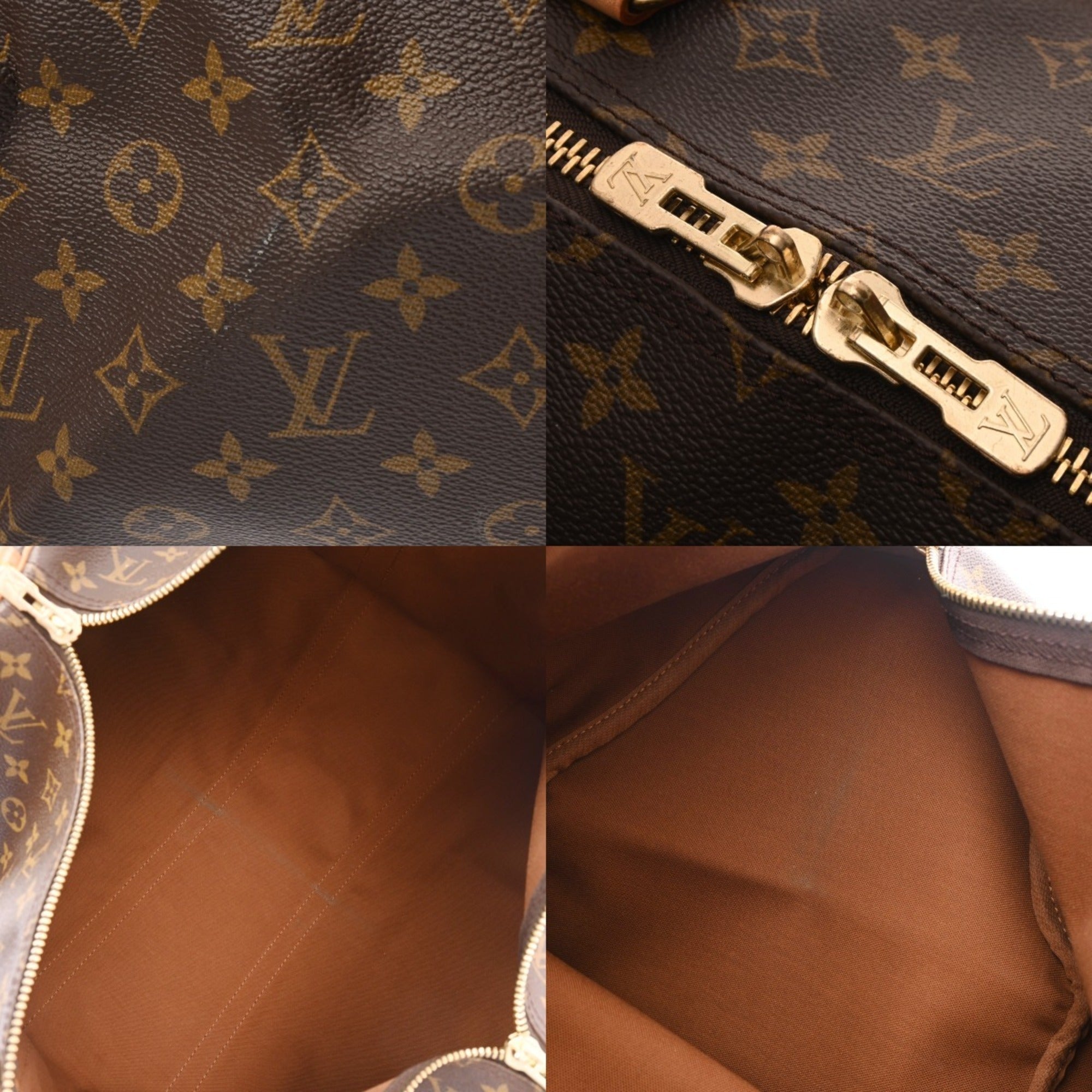 Louis Vuitton Brown Monogram Canvas Boston Bag (Pre-Owned)