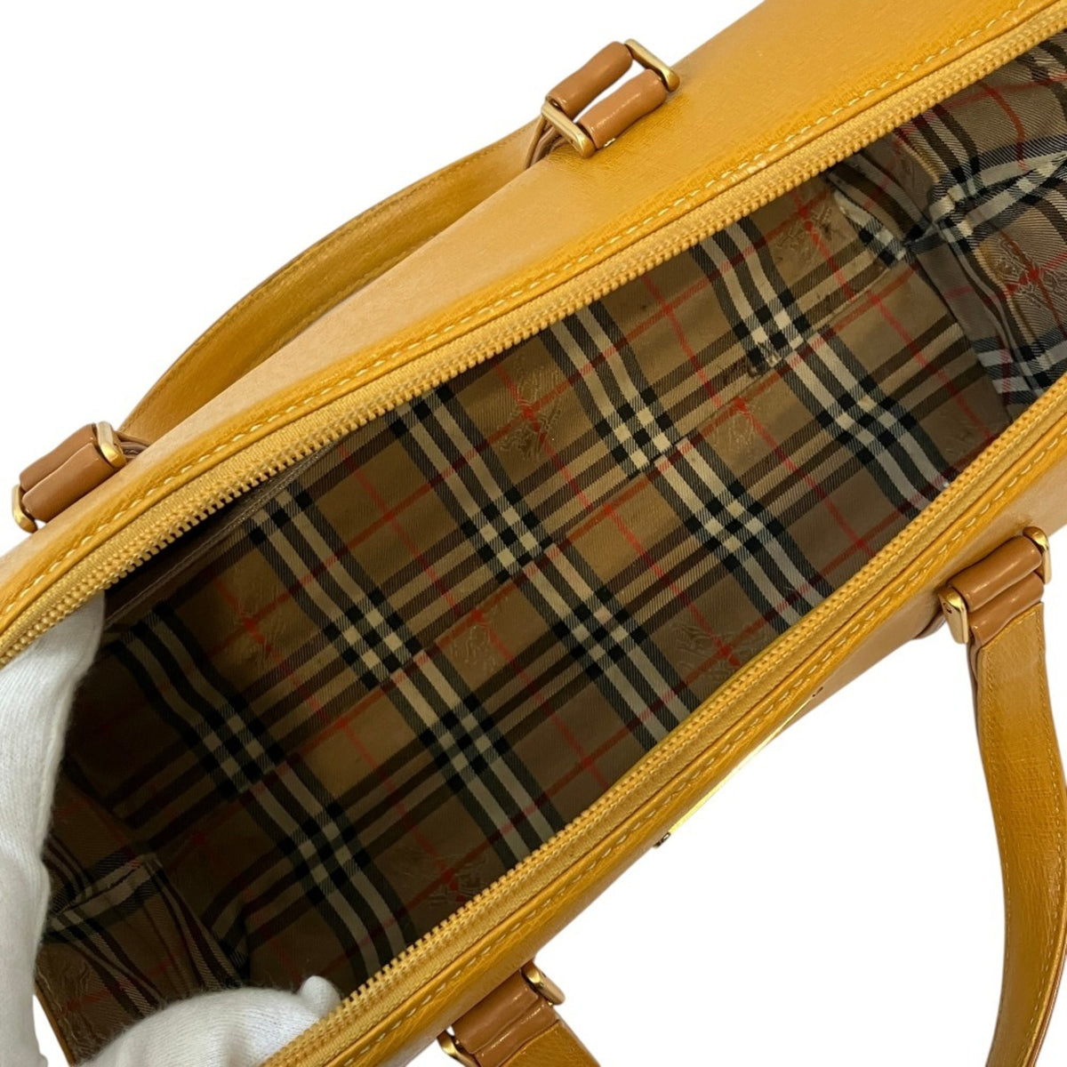 Burberry Yellow Handbag (Pre-Owned)